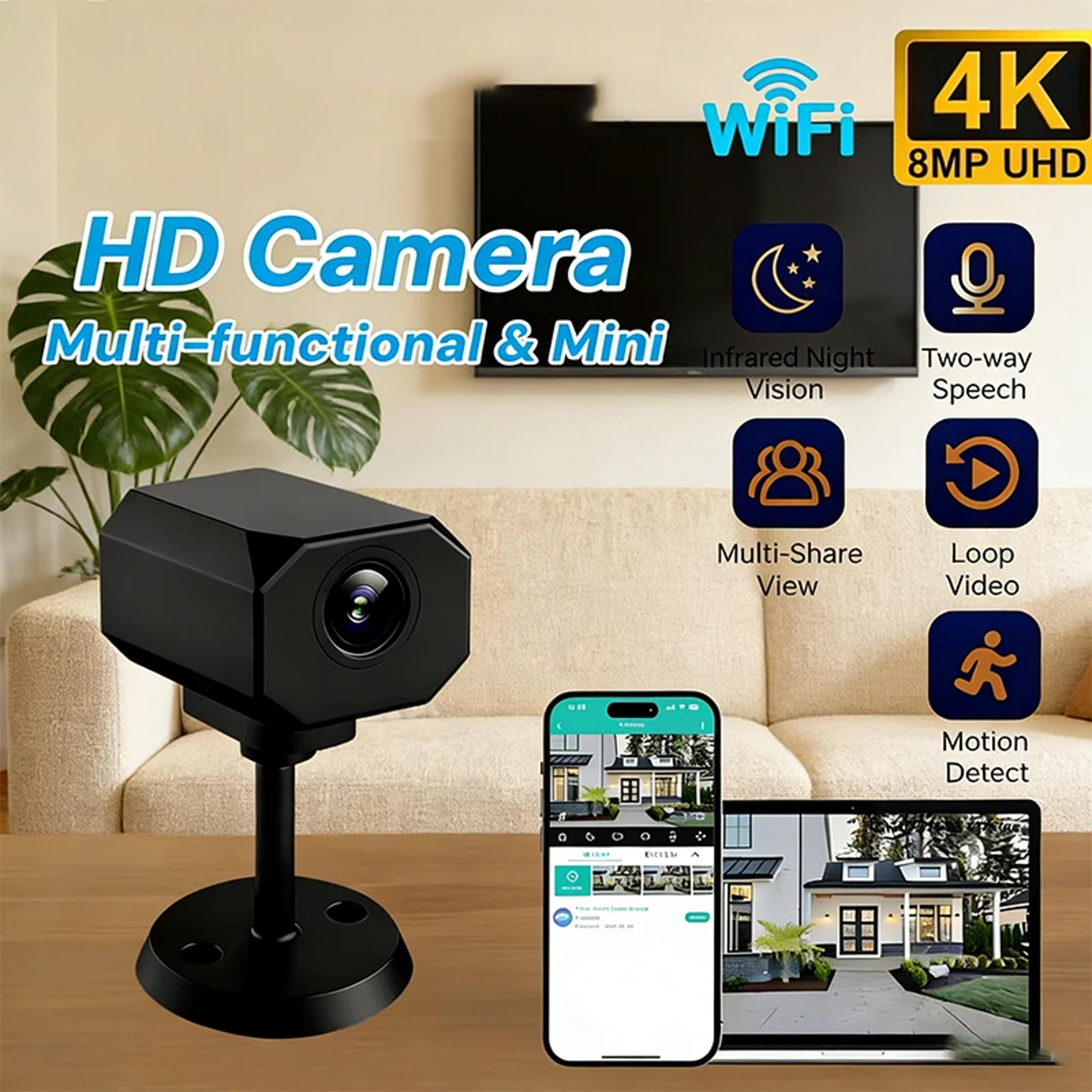 WiFi Security Camera Mini Indoor Smart Home Camera With Remote App Monitoring 1