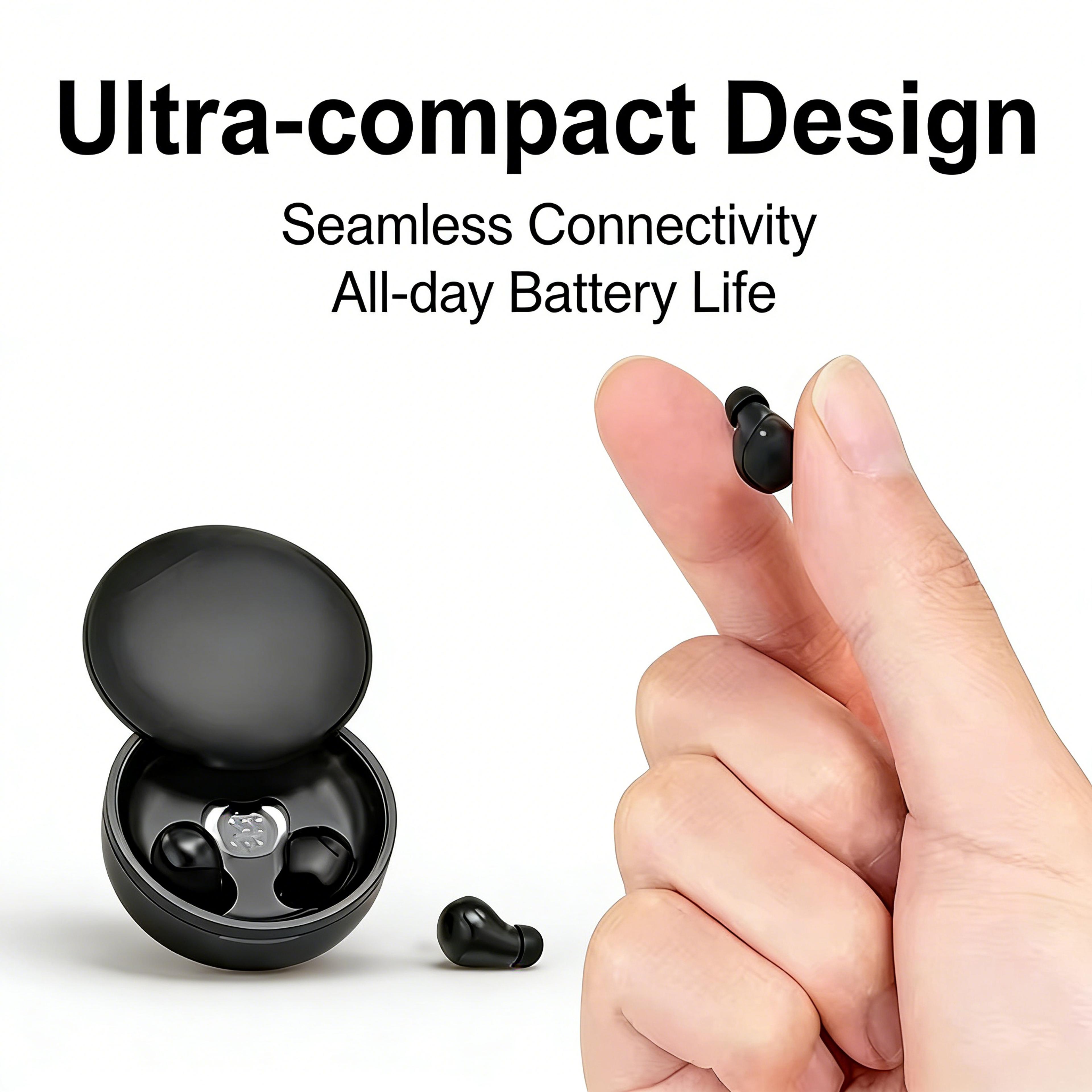 Bluetooth Wireless Earbuds Mini Sleep Headphones With Deep Bass And Charging Case 4