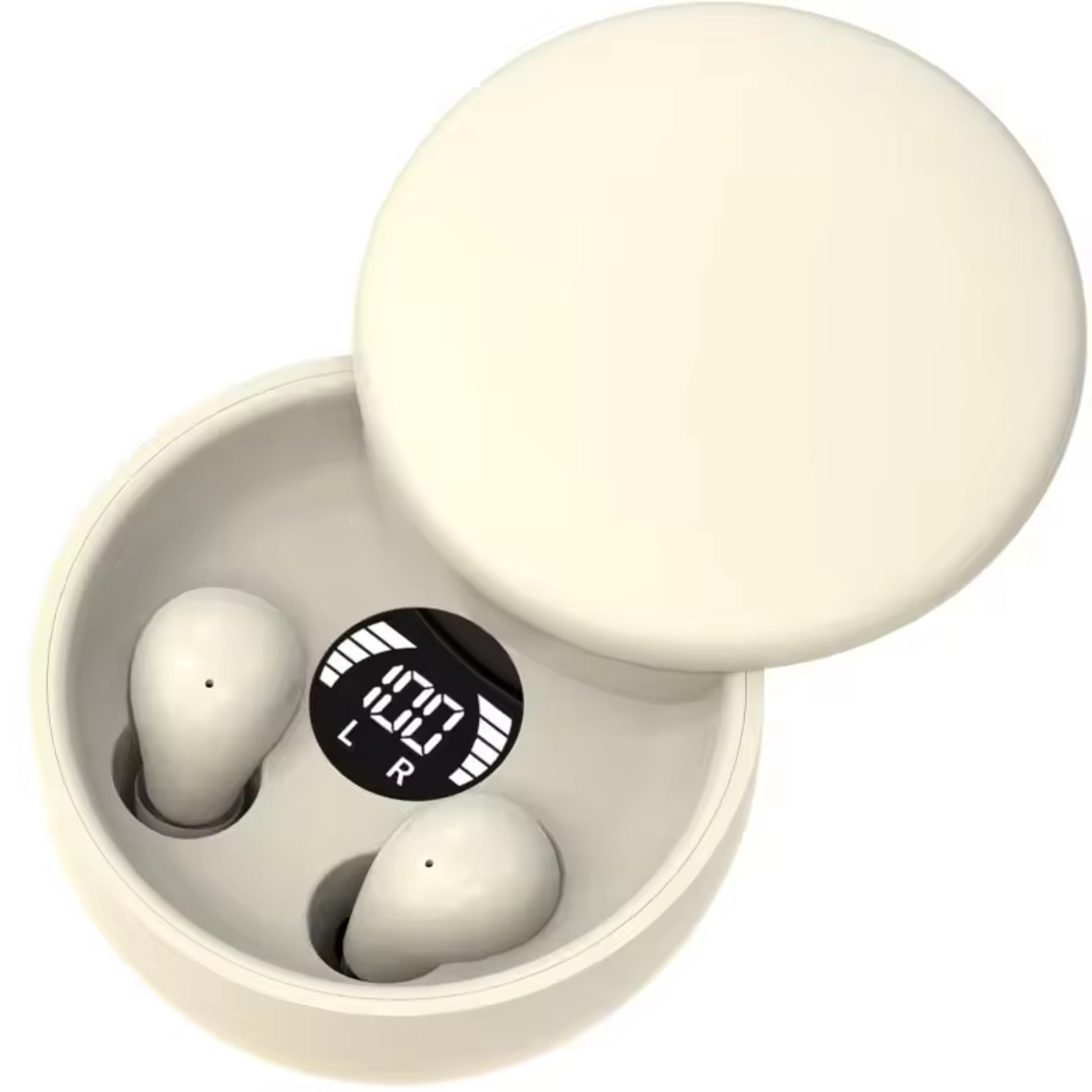 bluetooth wireless earbuds mini sleep headphones with deep bass and charging case