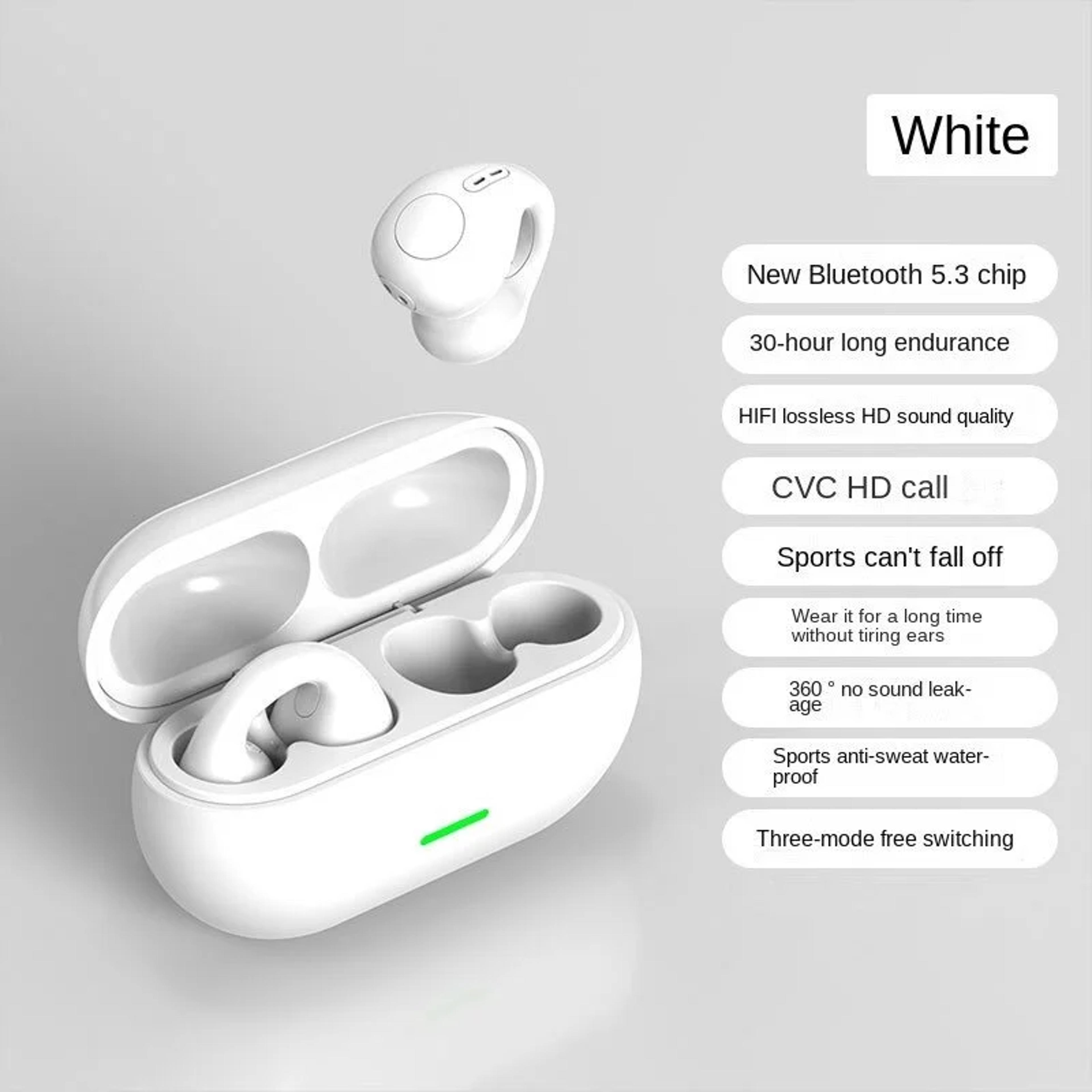 Bone Conduction Headphones Bluetooth Wireless Sports Earbuds Waterproof Open Ear Headset 2