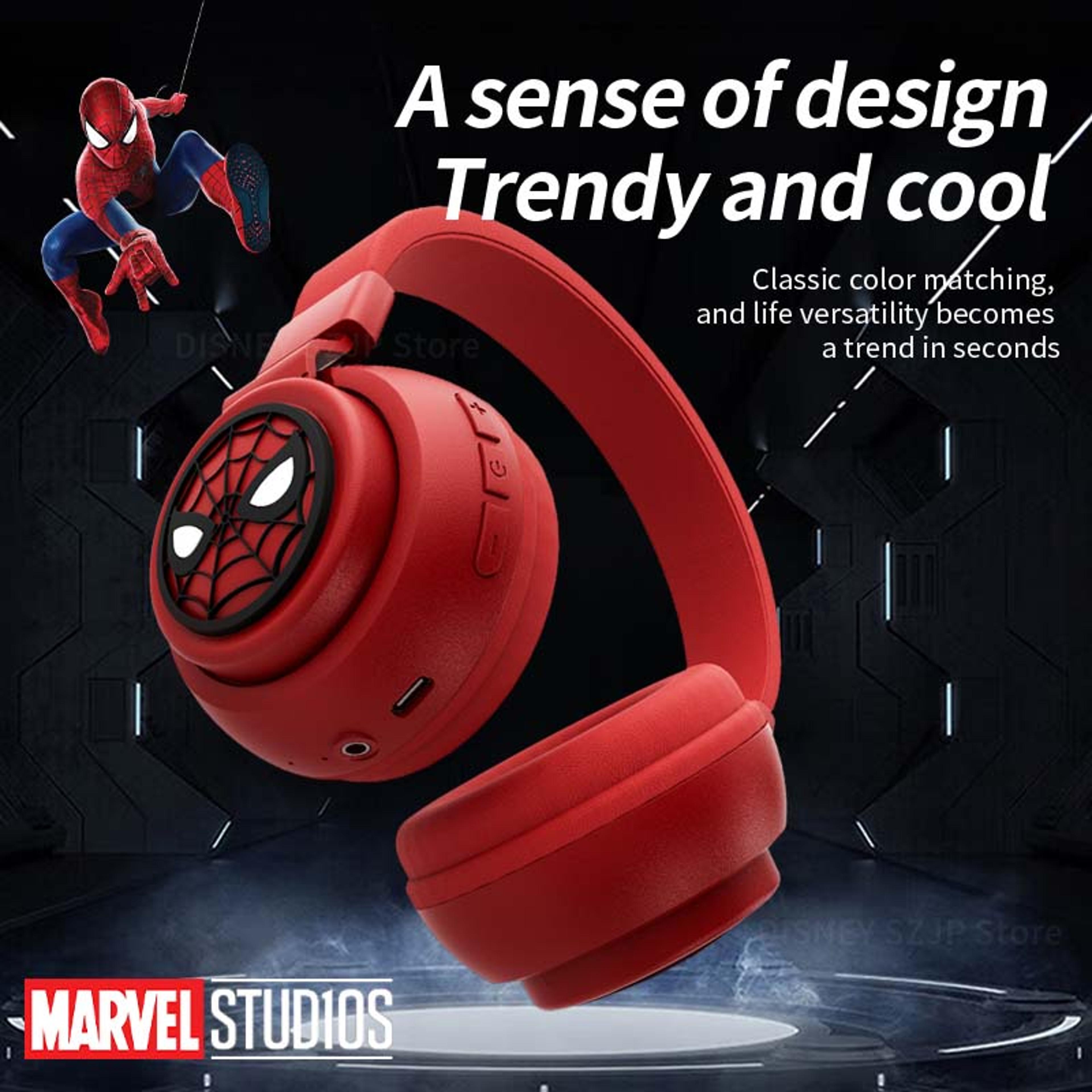 Spider Man Bluetooth Headphones Foldable Wireless HiFi Headset For Kids And Anime Fans 2