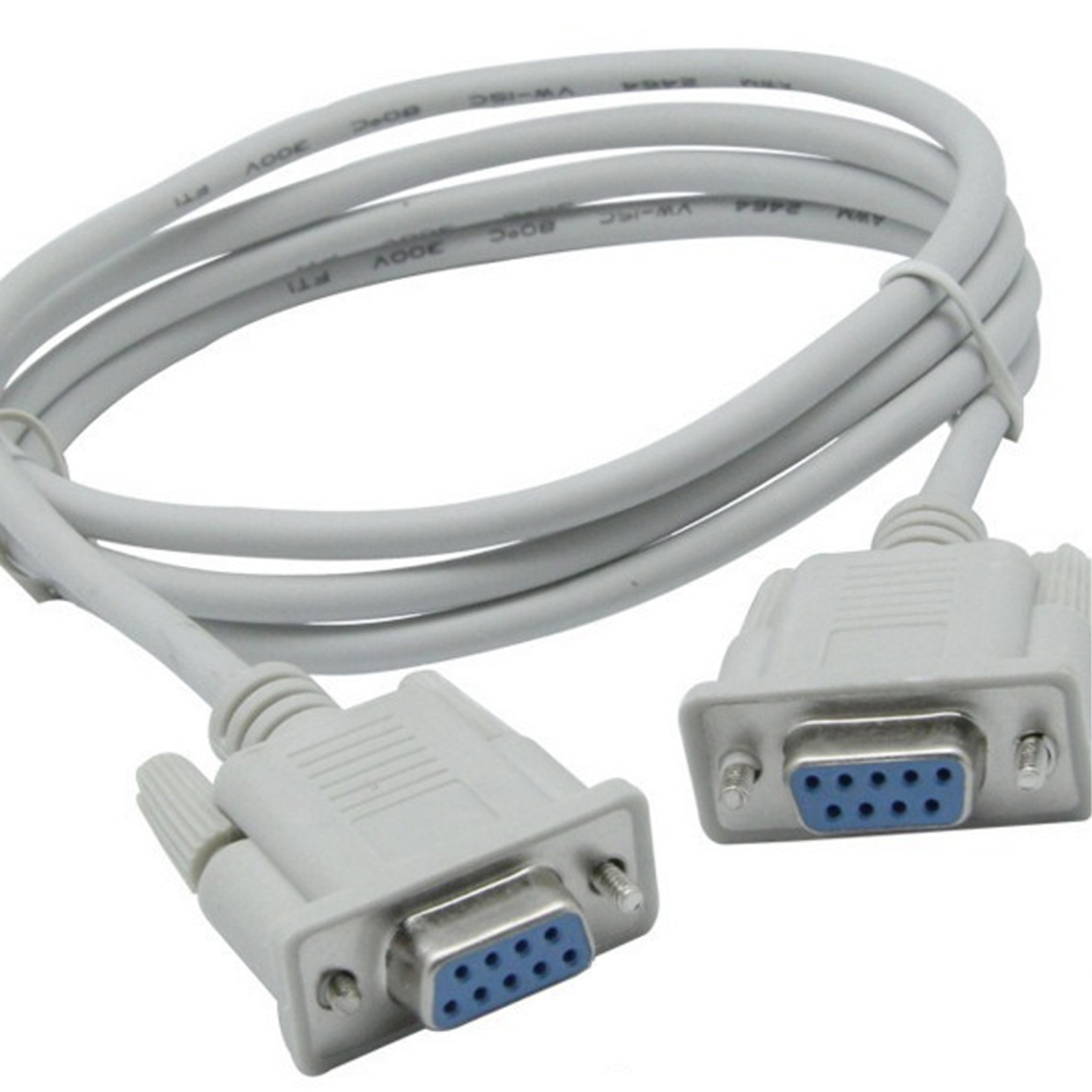Null Modem Cable Female To Female Serial Cable For Industrial Equipment And PC Communication 1