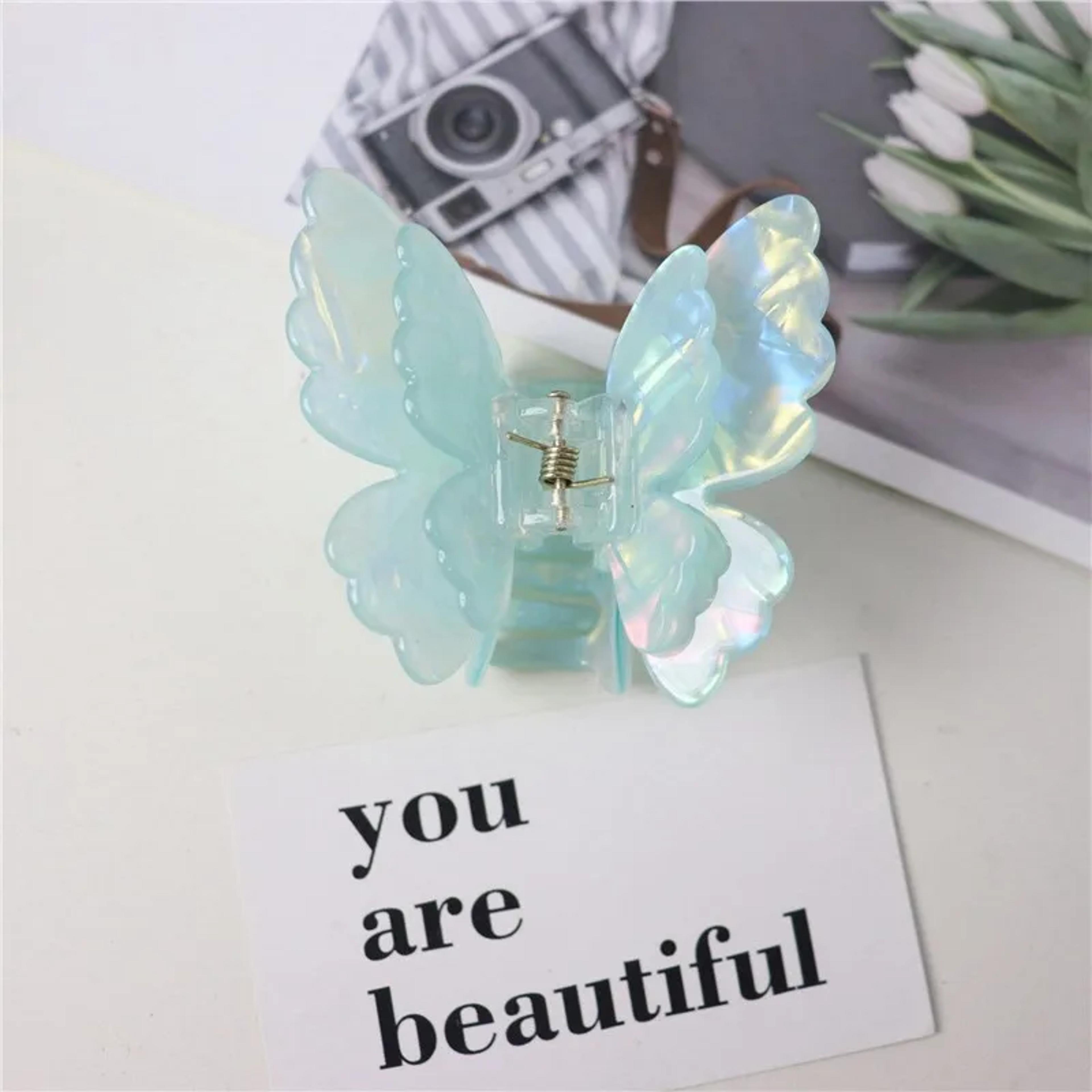 Elegant Butterfly Hair Claw Acetate Hair Clip For Women  Girls 5