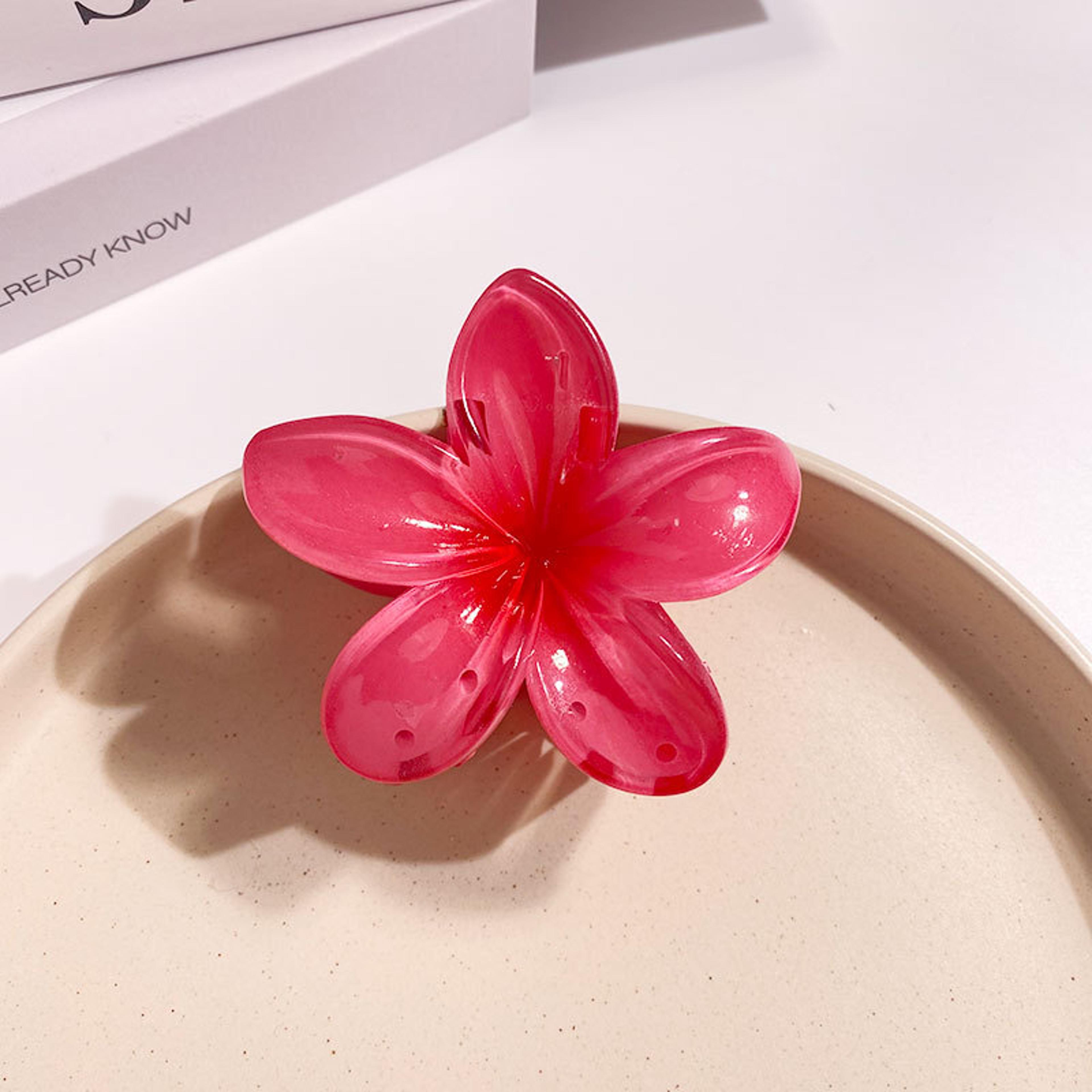 Tropical Flower Hair Clip Beach Hair Claw For Boho  Hairstyles 1