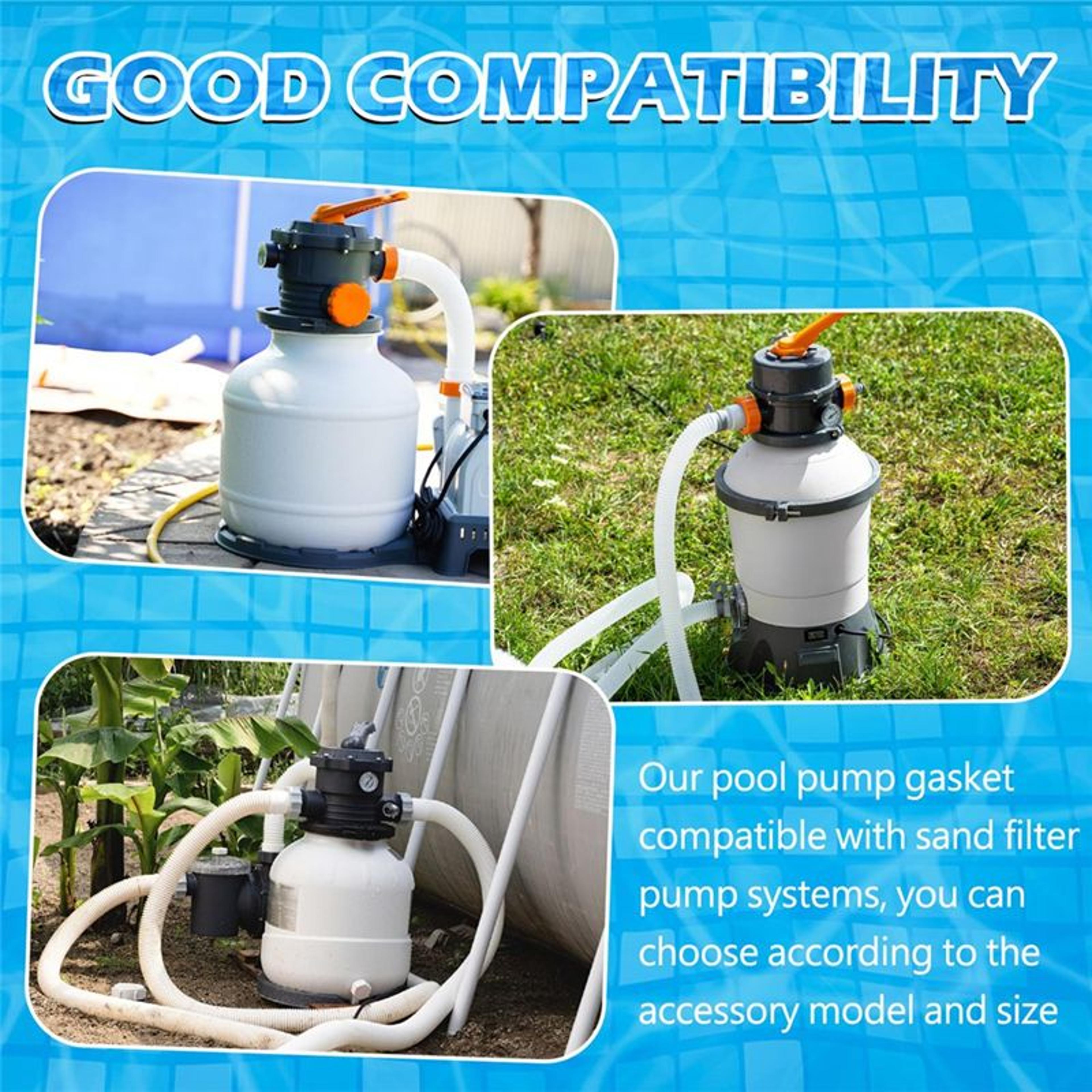Pool Filter O Ring  Pool Pump Gasket Replacement Set L Shape Sand Filter Seals 1