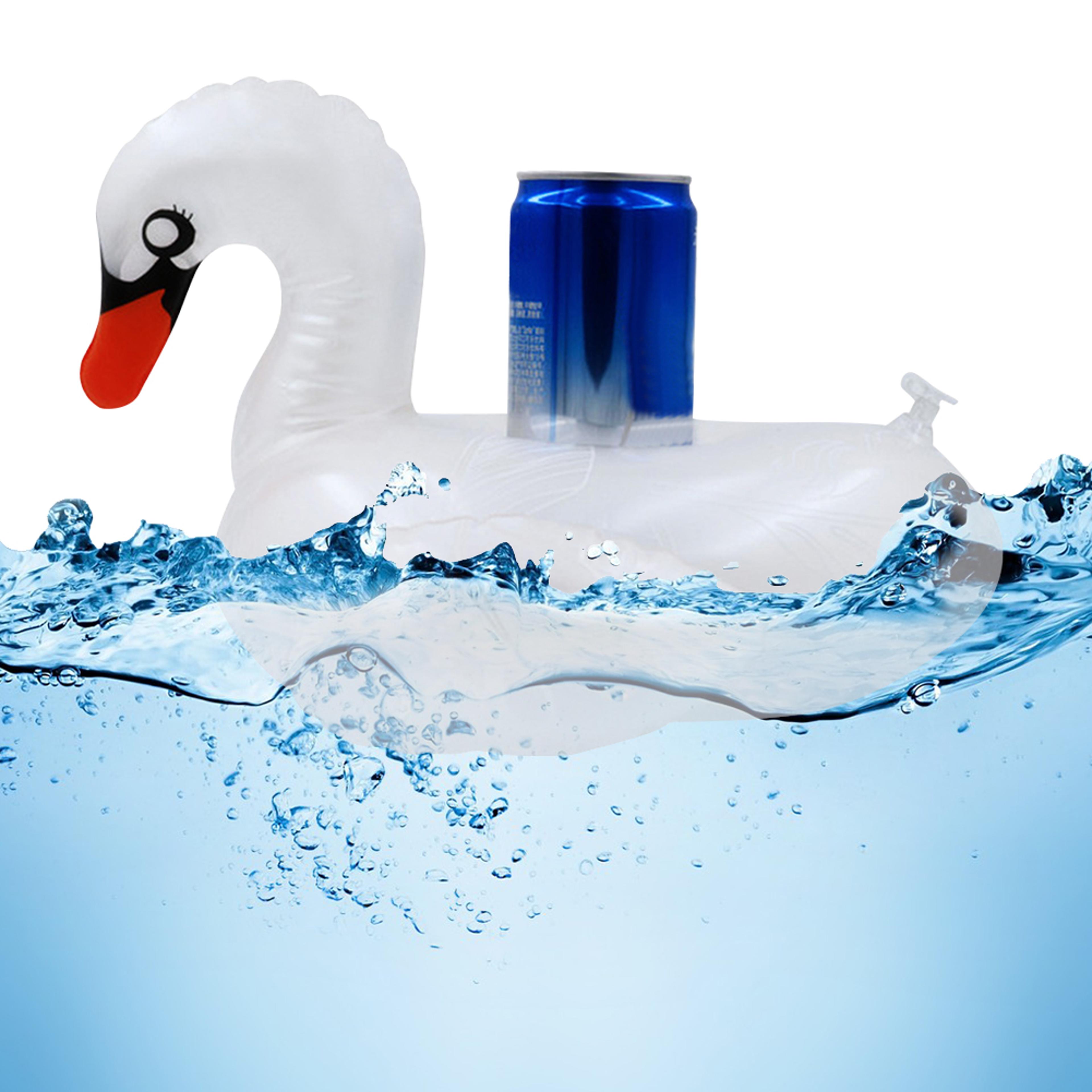 Inflatable Cup Holder Pool Drink Float Swan  Flamingo Floating Drink Holder For Pool Parties 3