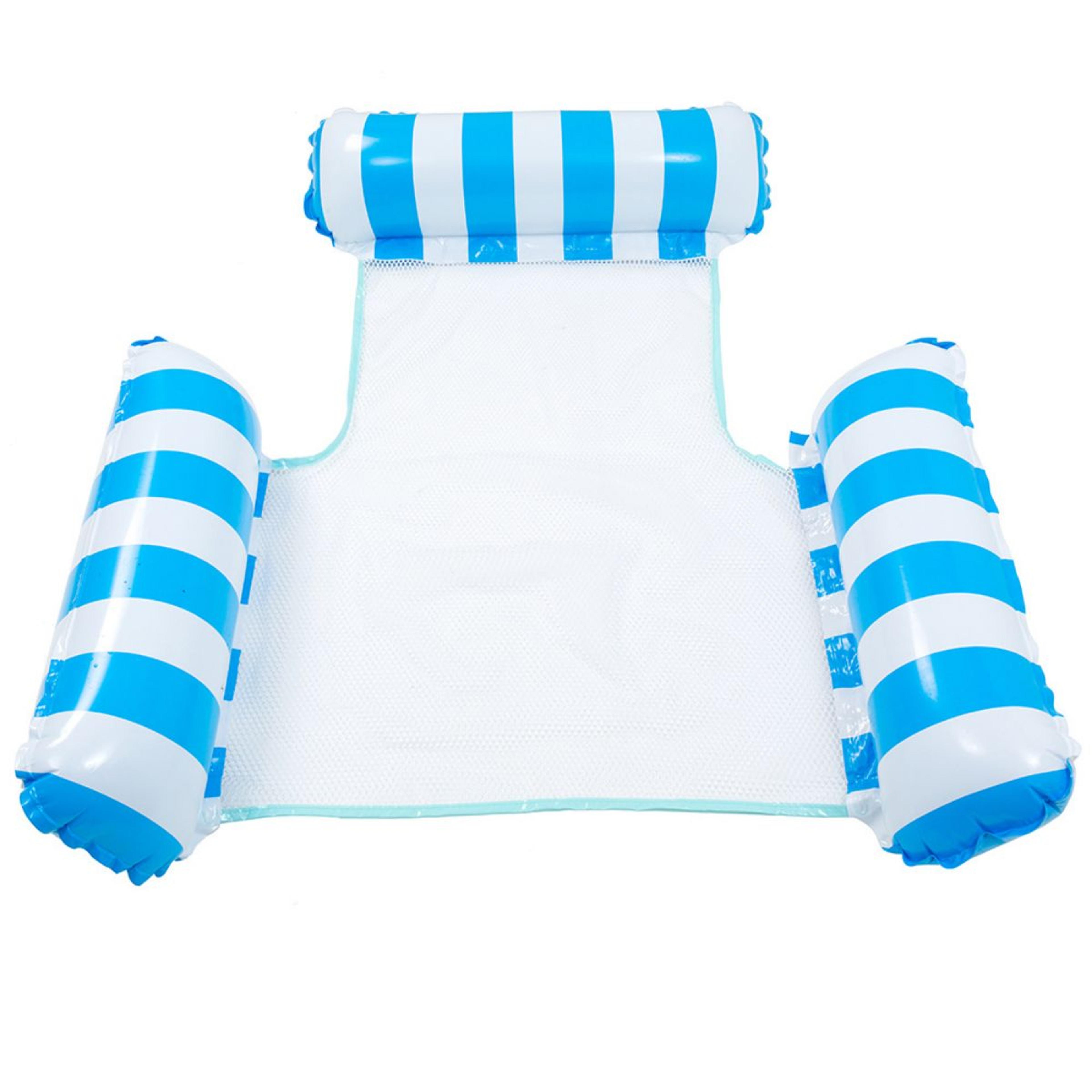 Premium Pool Float Water Hammock Multi Purpose Inflatable Pool Float  Pool Lounge For Adults 2