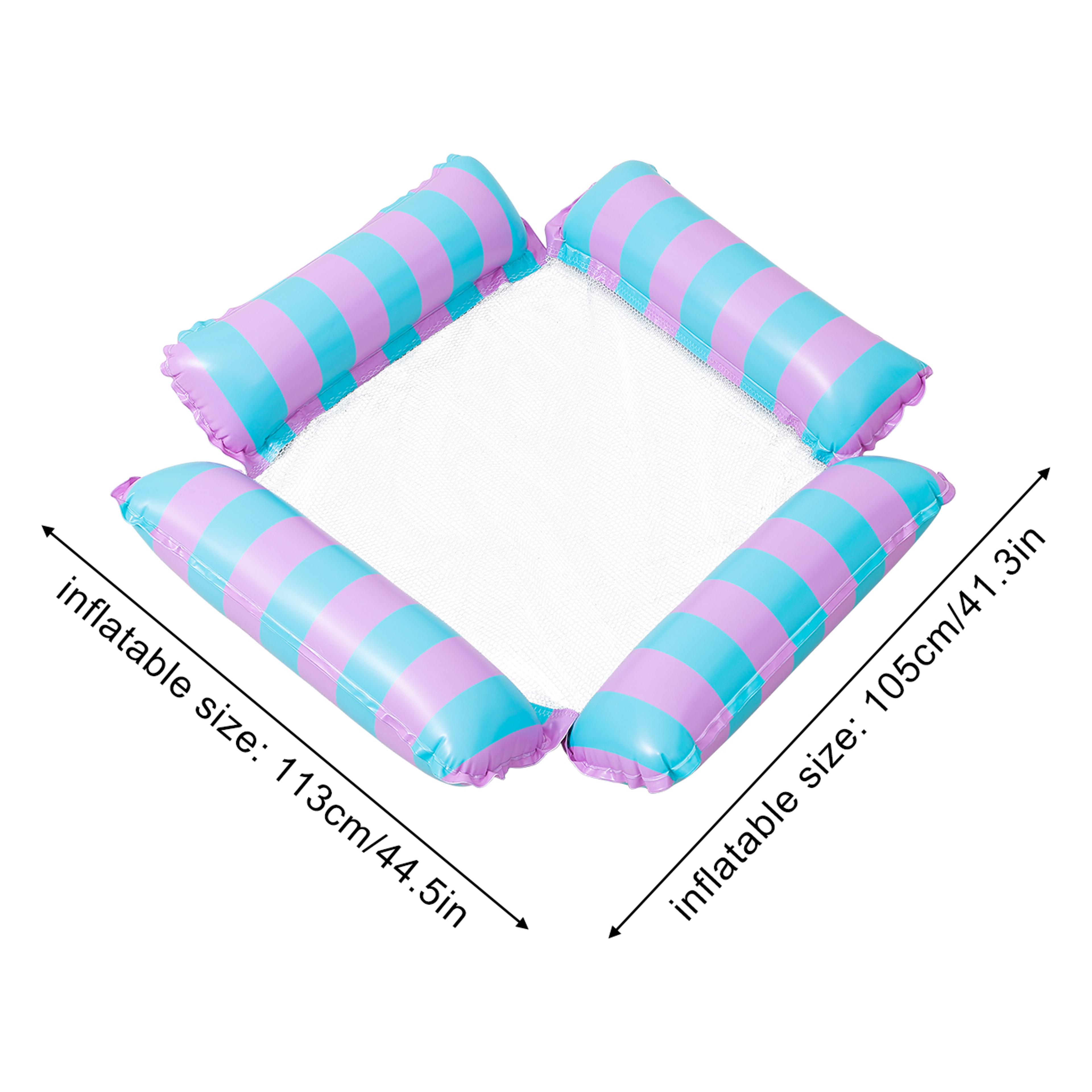 Cooling Mesh Inflatable Pool Float Water Hammock Chair For Adults Portable Pool Lounge Chair For Su 4