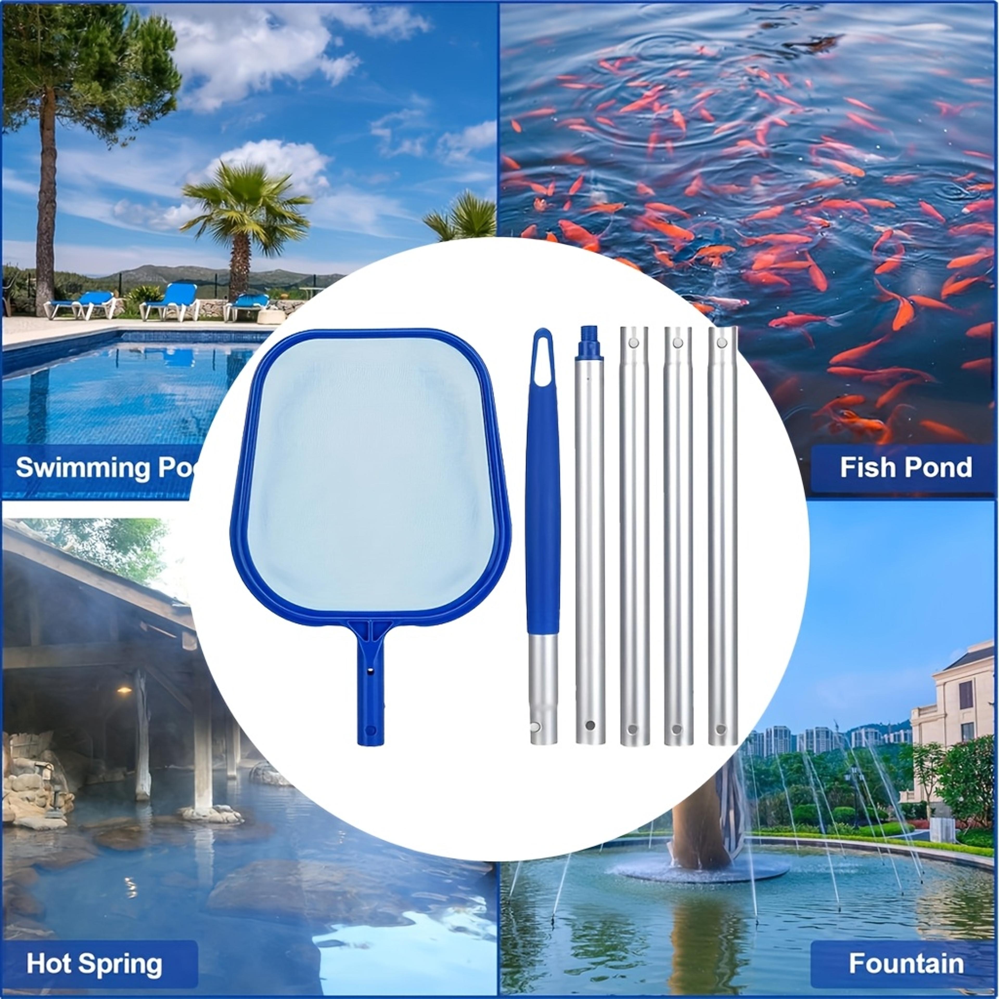 Adjustable Pool Skimmer Net With Section Aluminum Pole For Pool Pond  Hot Tub Cleaning 3