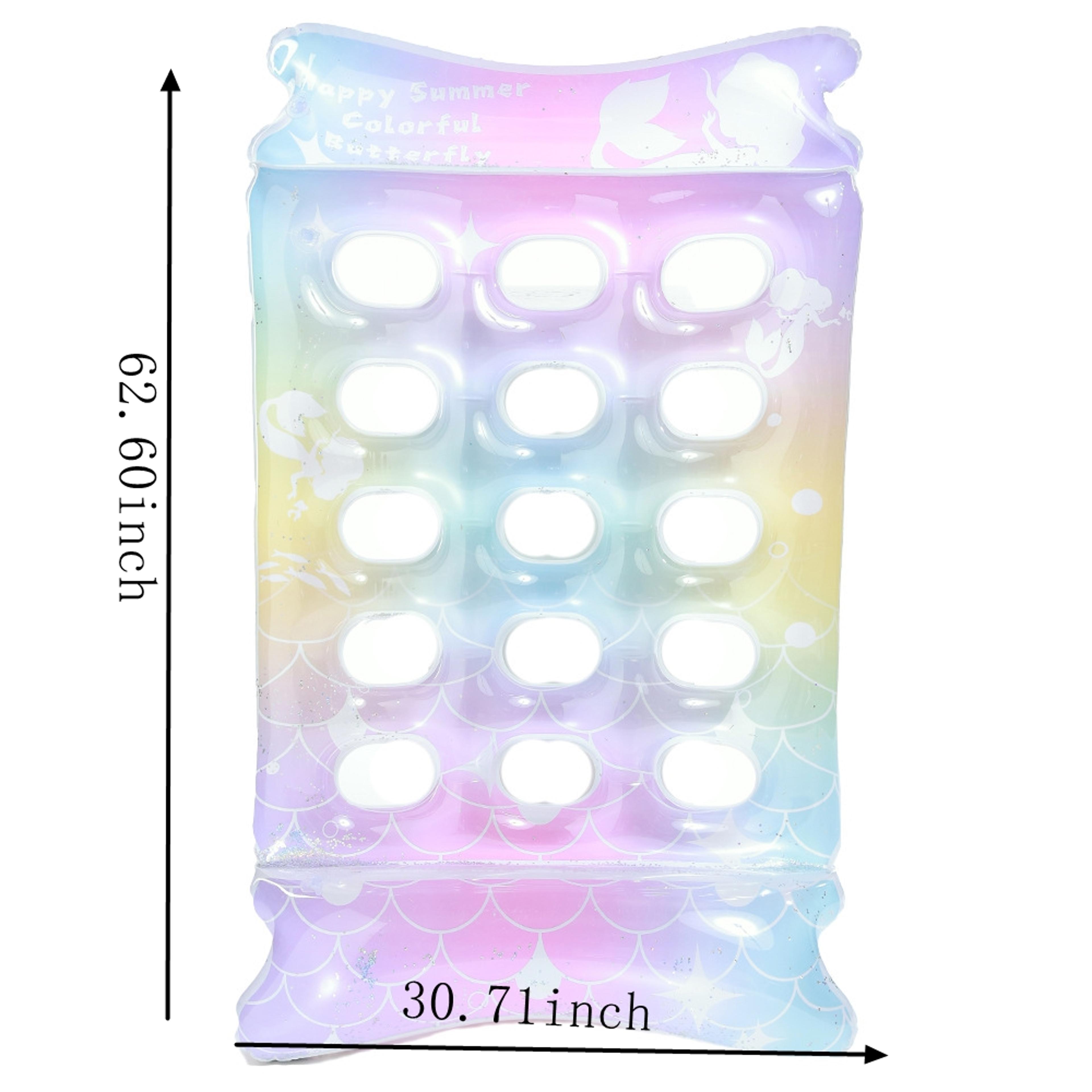 Cooling Inflatable Pool Float With Water Hole Adjustable Pool Lounger For Relaxing  Tanning 6