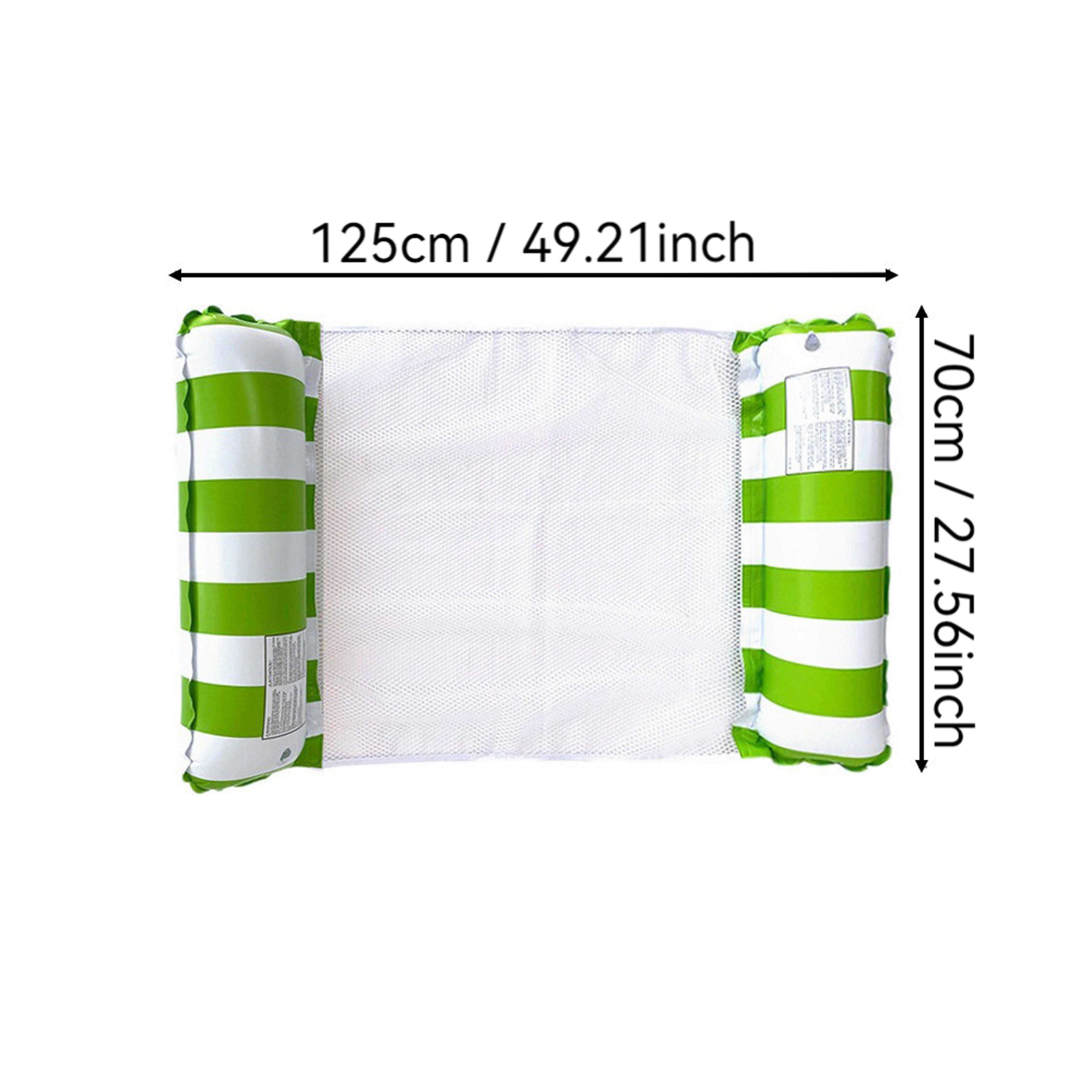 Foldable Pool Water Hammock Inflatable Pool Float Mattress For Beach  Pool Relaxation 4