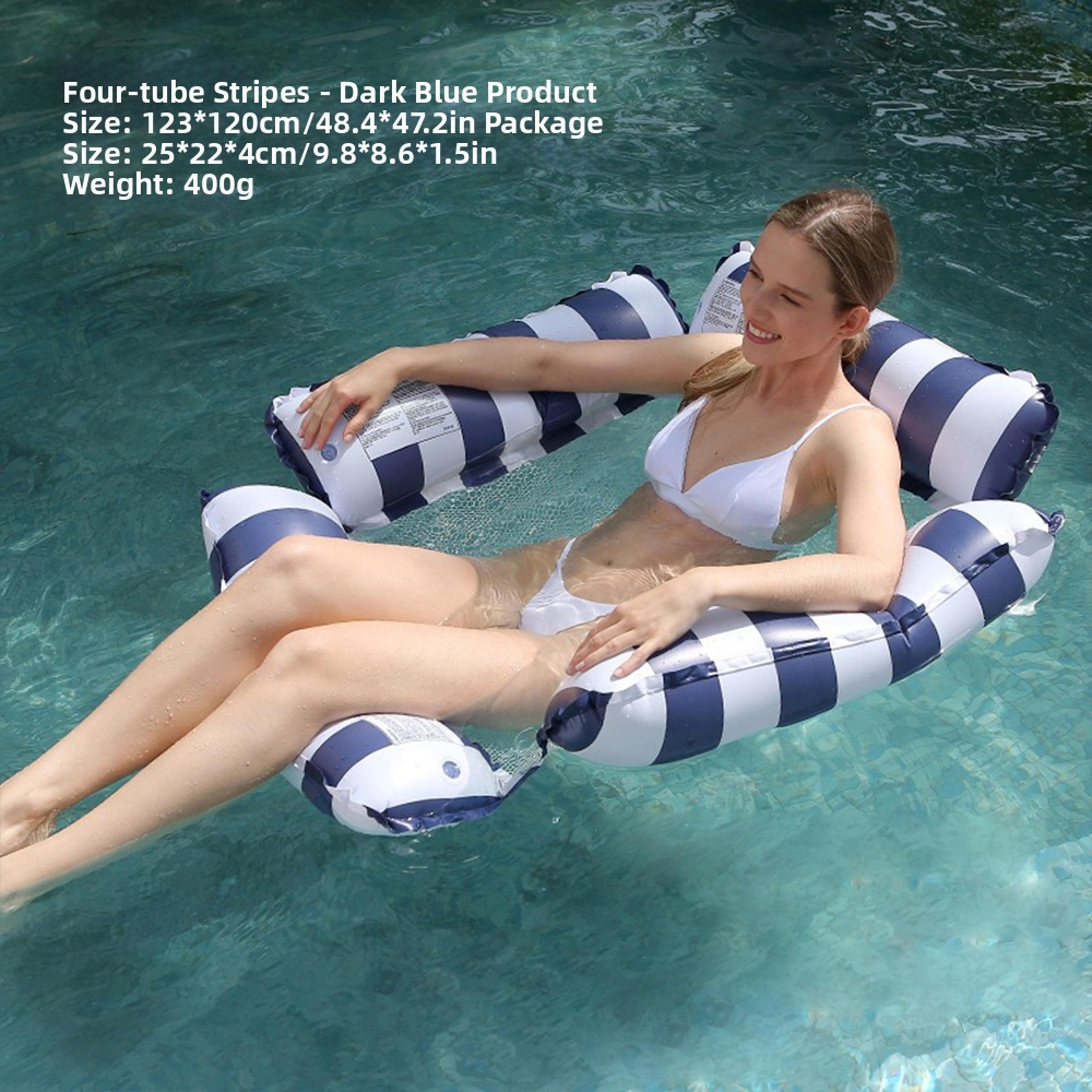 Inflatable Pool Float Thickened PVC Anti Rollover Water Lounger For Adults Summer Beach Pool Party 7