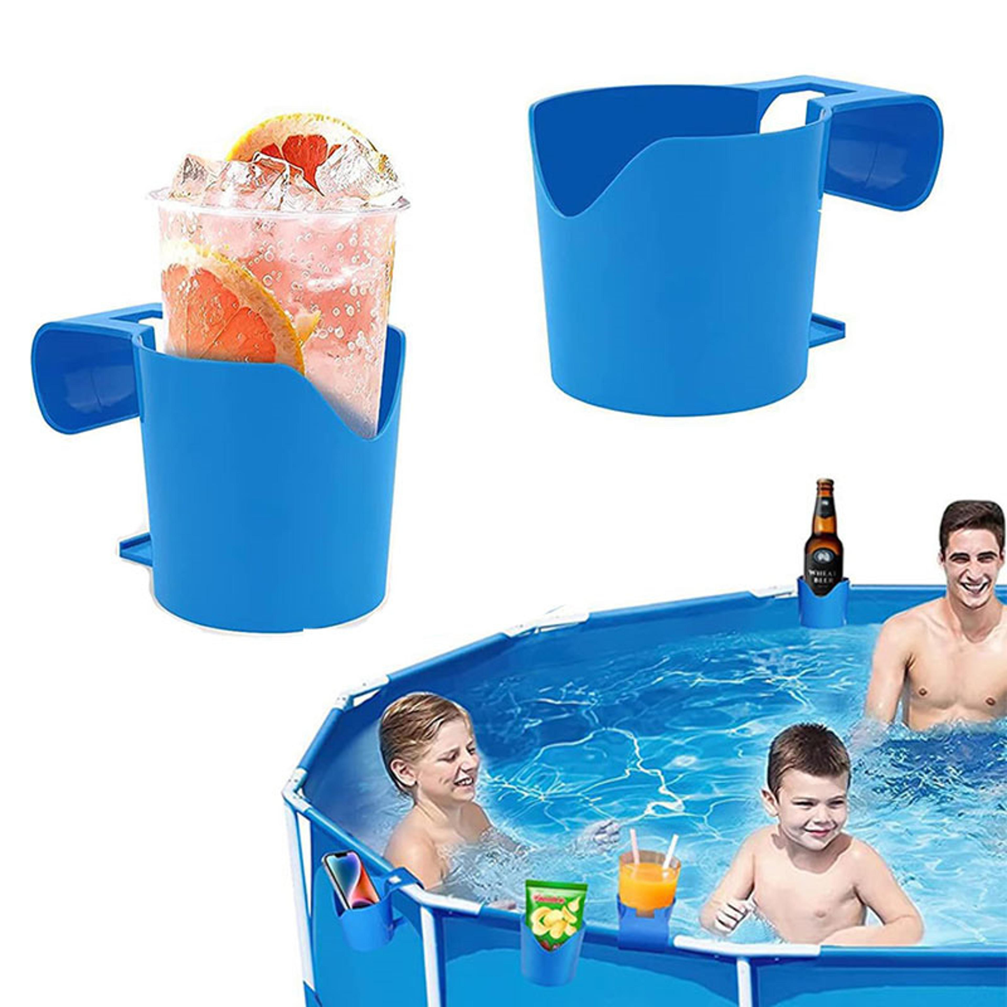 Poolside Cup Holder Clip No Spill Swimming Pool Drink Holder For Above Ground Pool Accessories 0