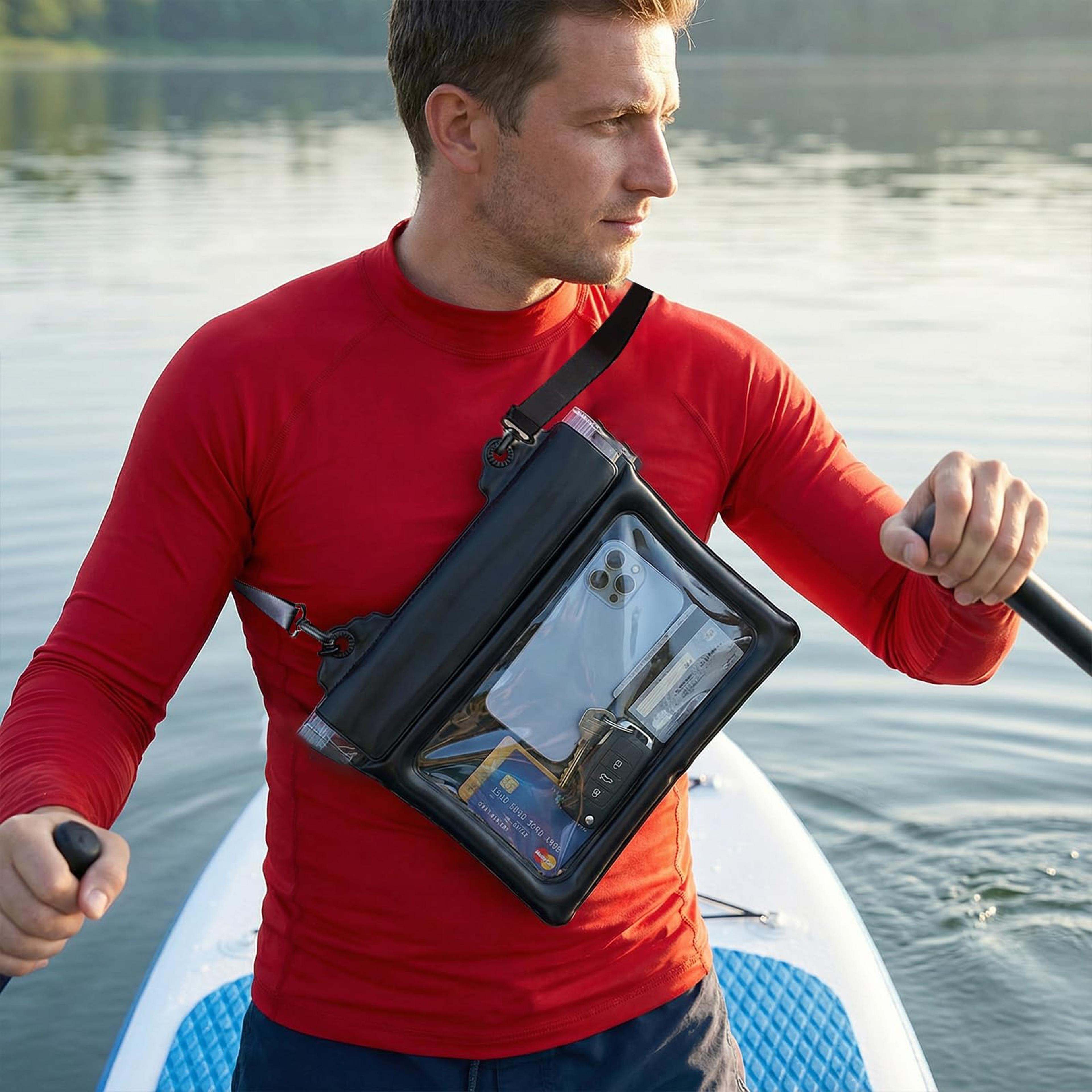 Floating Waterproof Phone Pouch With Adjustable Strap Waterproof Dry Bag For Beach Kayaking  Swimmi 4