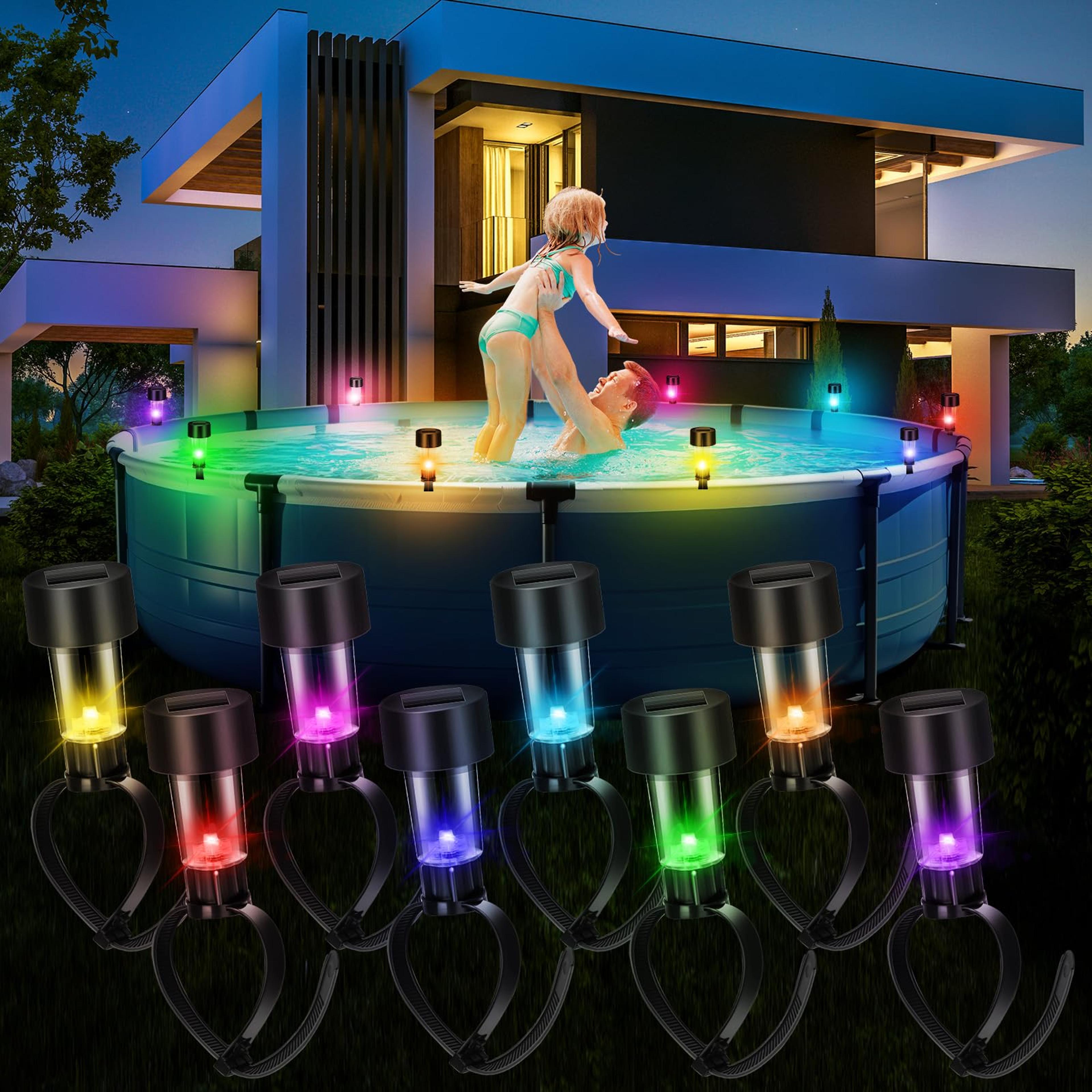 Solar Pool Lights Waterproof Color Changing LED Pool Lights For Outdoor Swimming Pools 4