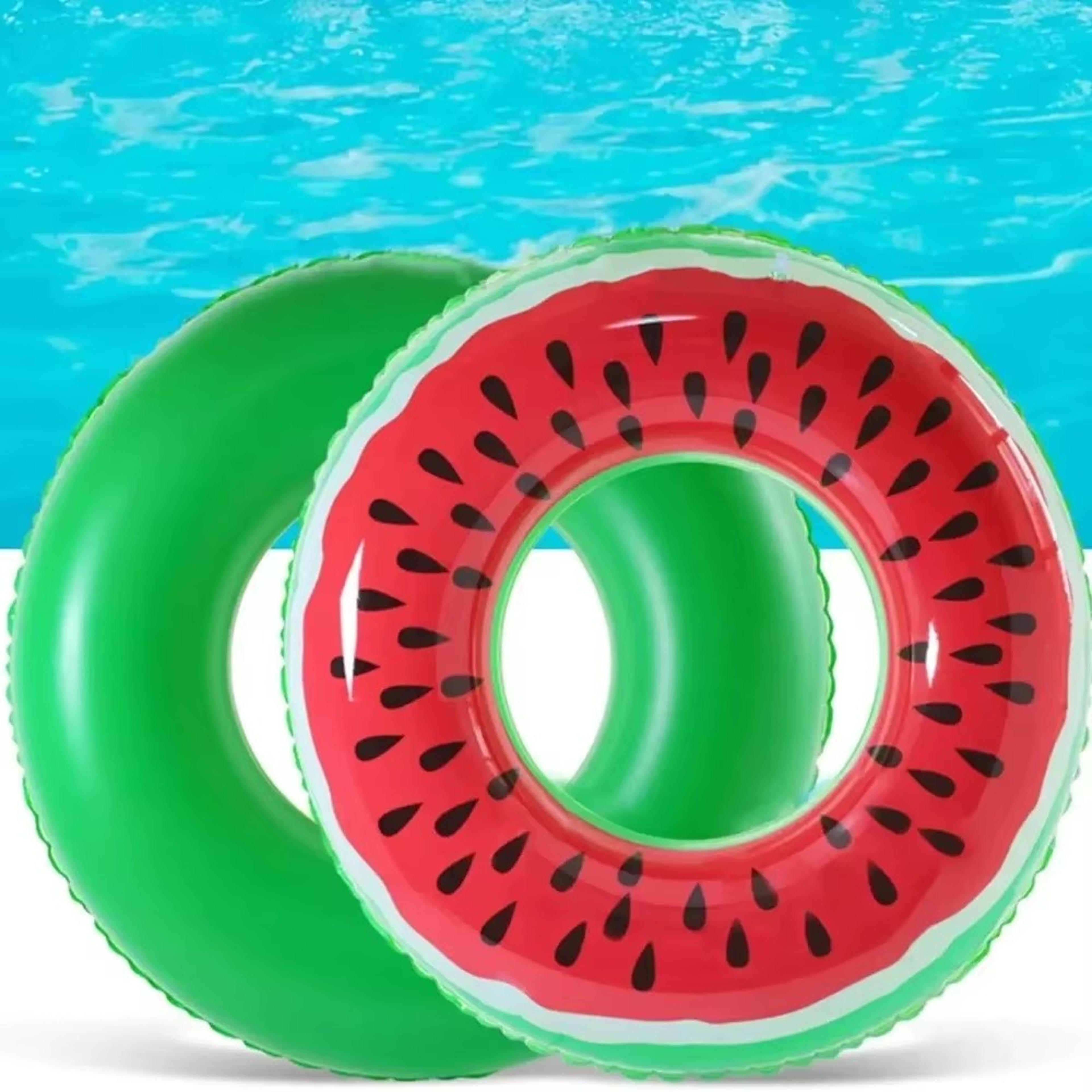 Watermelon Inflatable Pool Float Durable Swim Ring Pool Tube For Summer Fun 5
