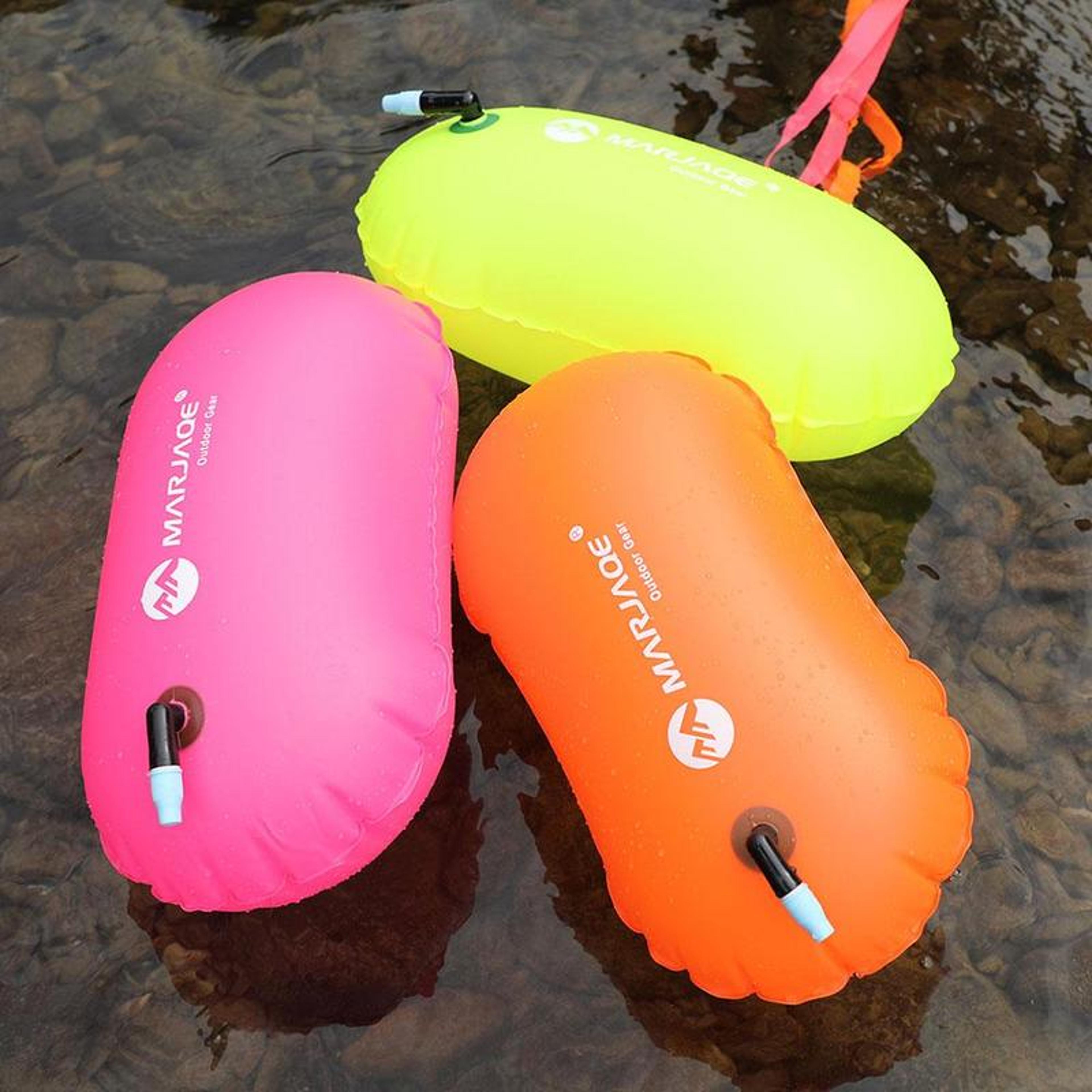 Swim Buoy Inflatable Dry Bag Tow Float For Open Water Swimming  Water Sports 0