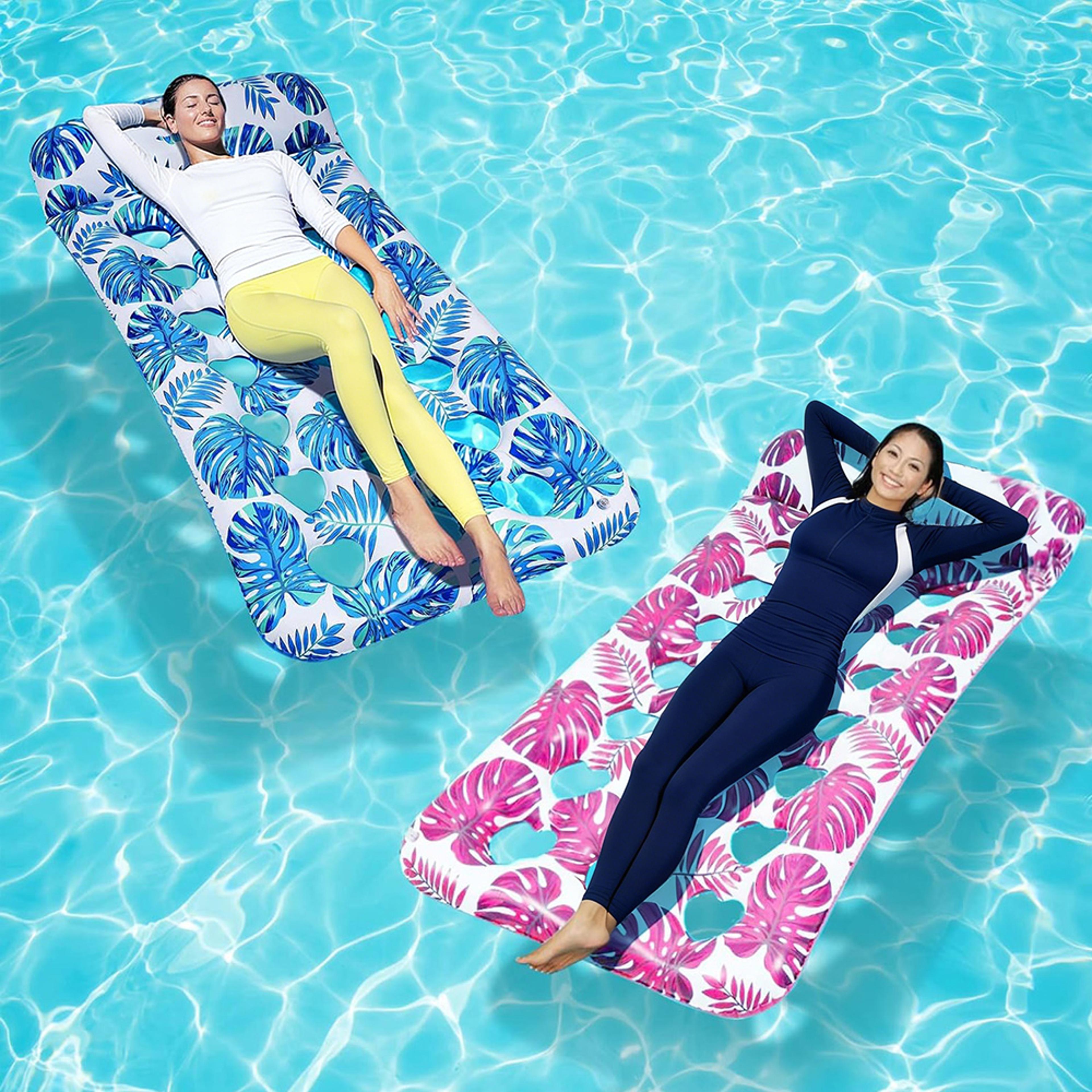 Tropical Inflatable Pool Float Mesh Pool Lounge Bed For Beach  Summer Relaxation 4