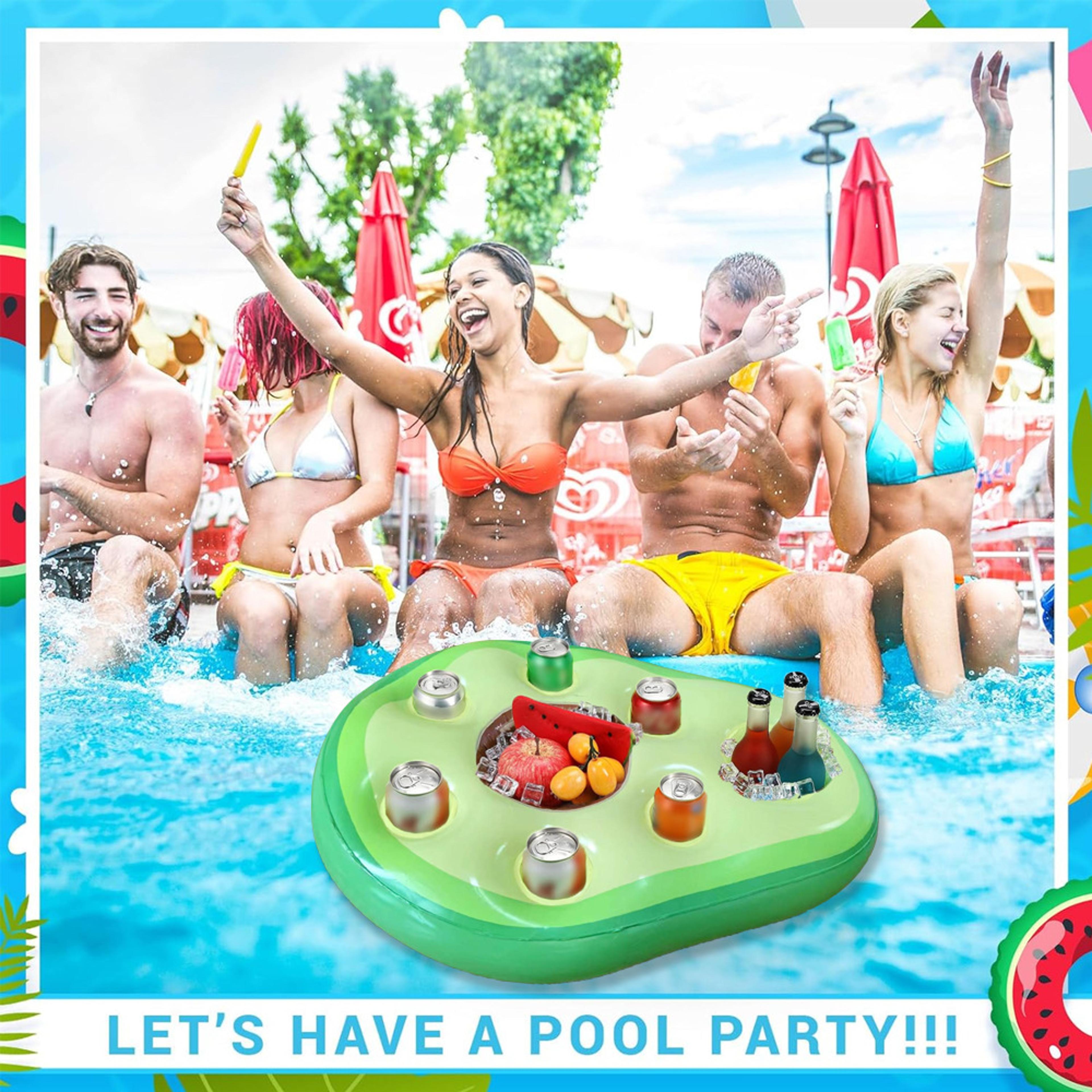 Inflatable Floating Drink Holder For Pool Parties Fun Pool Drink Holder  Beverage Float 1
