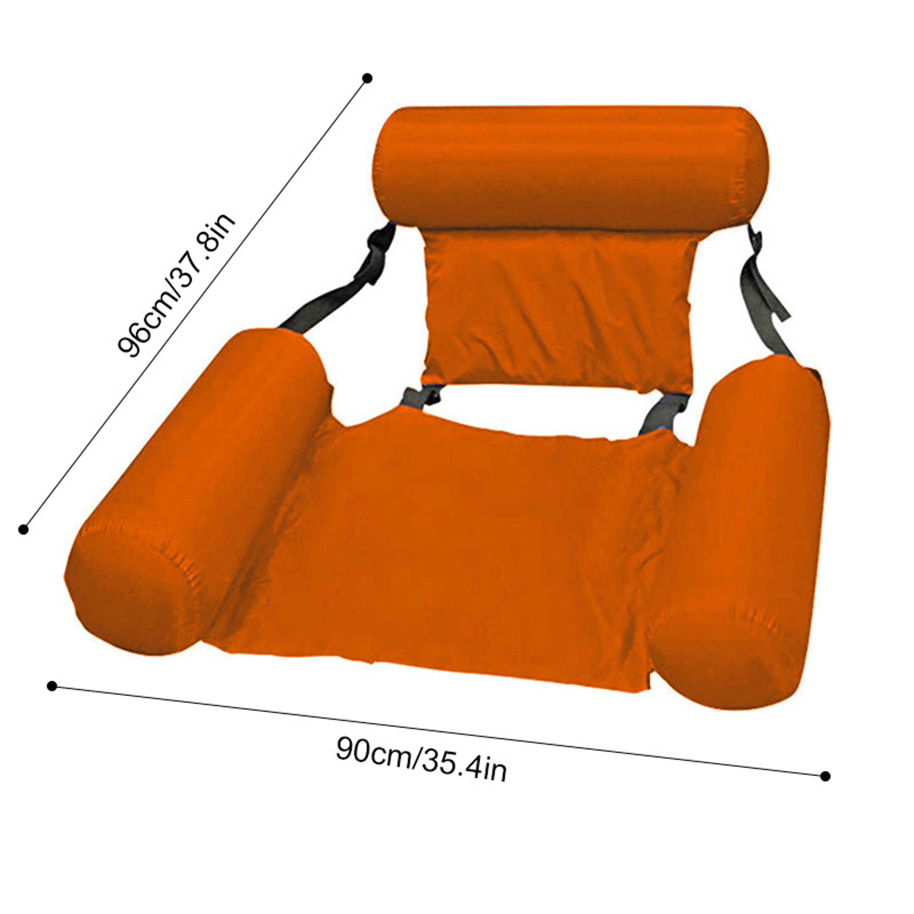Foldable Water Hammock Inflatable Pool Lounger Floating Recliner For Pool  Beach 5