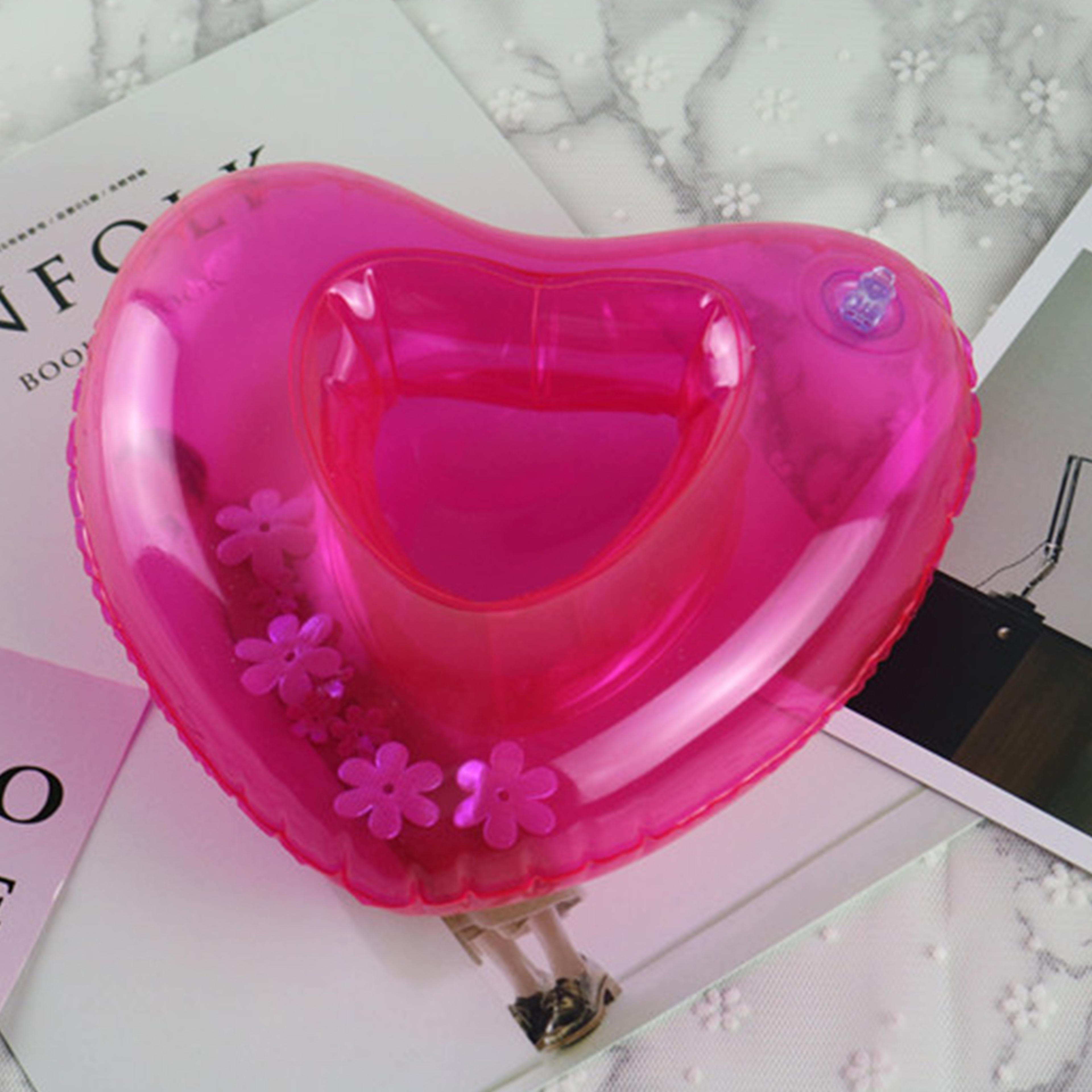 Love Heart Floating Cup Holder Inflatable Pool Drink Holder For Pools Hot Tubs  Beach Parties 2