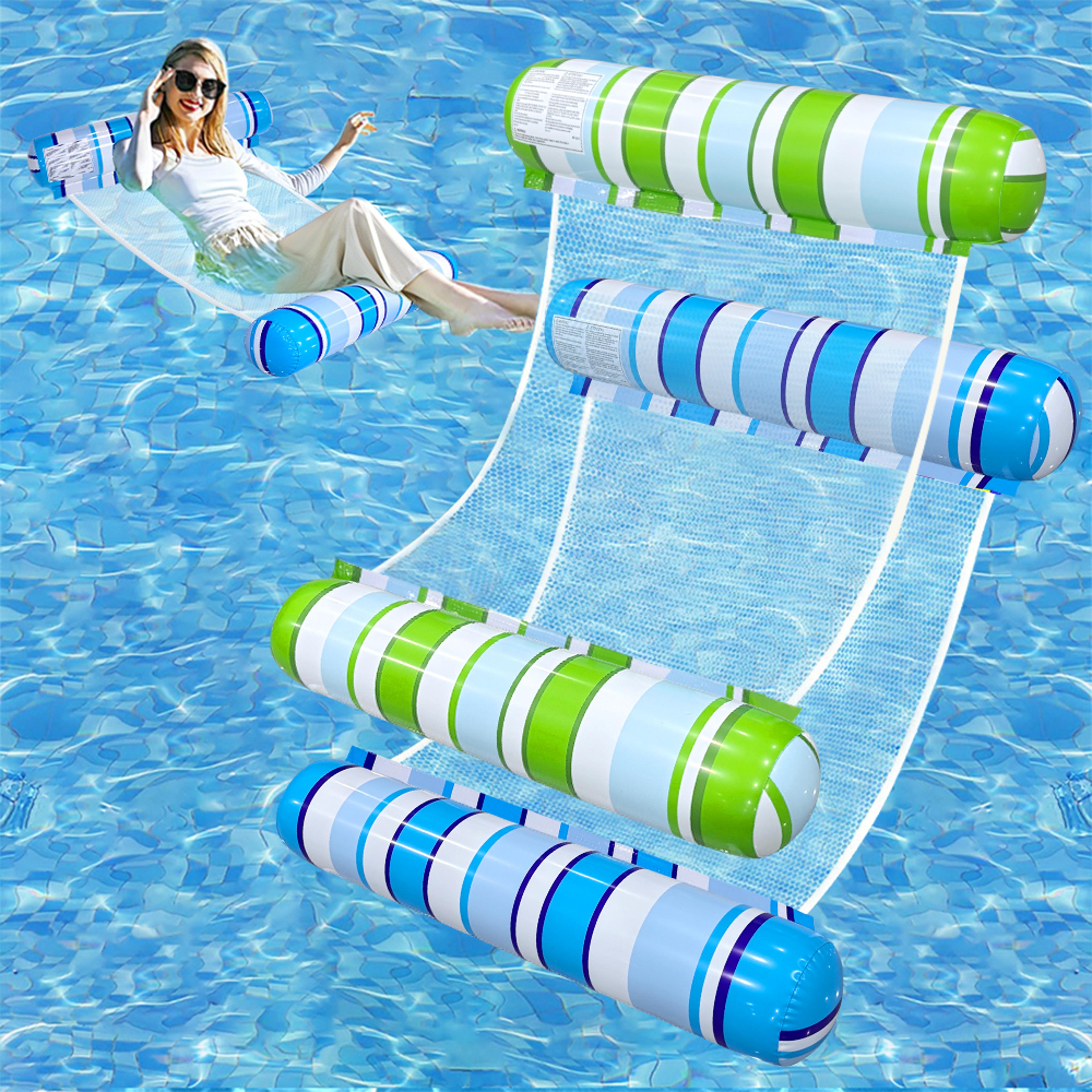 Pool Float Hammock Inflatable Water Lounge Chair For Pool Beach  Lake Relaxation 1