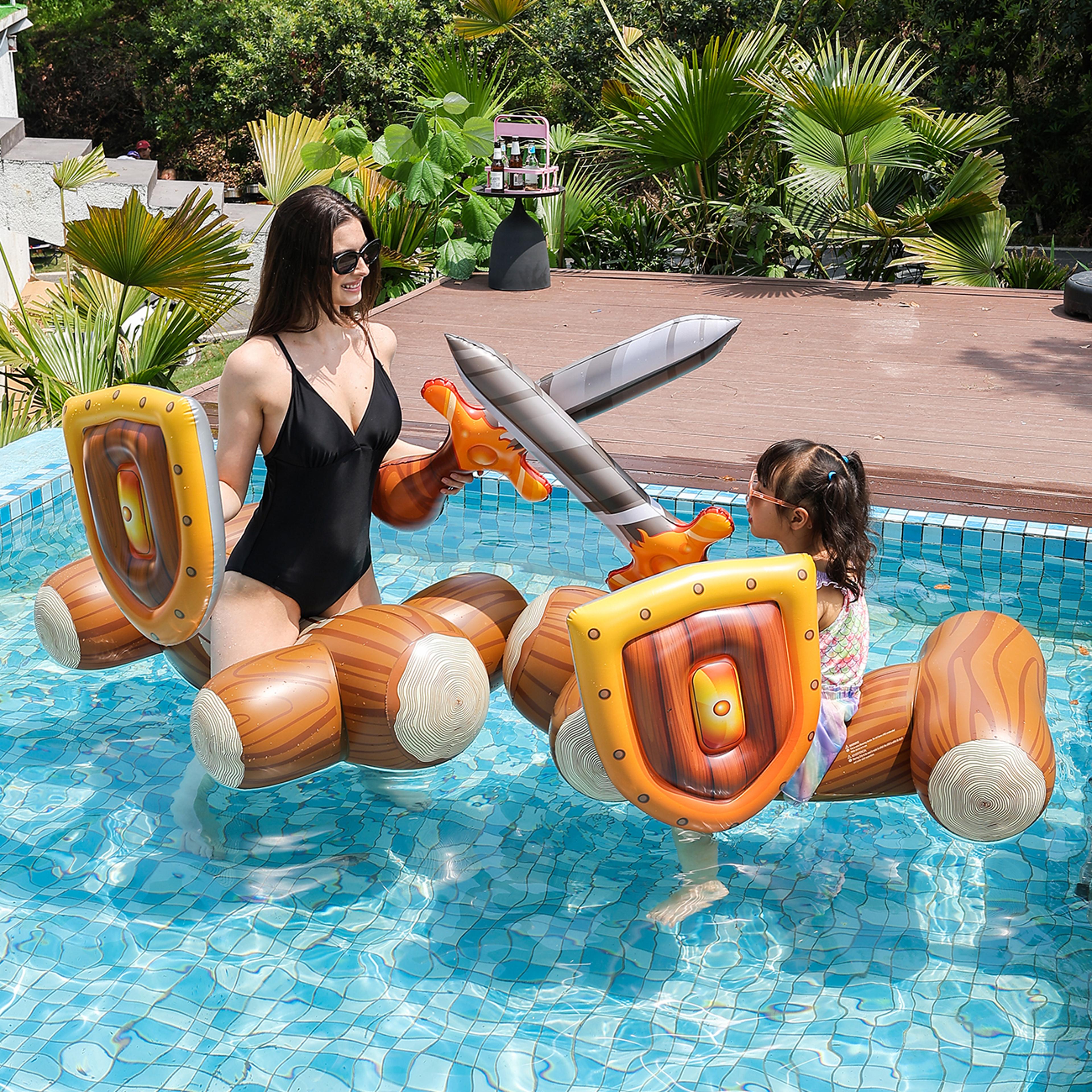 Summer Pool Lounger Float Large Inflatable Pool Float  Floating Pool Bed For Pool  Beach Fun 2
