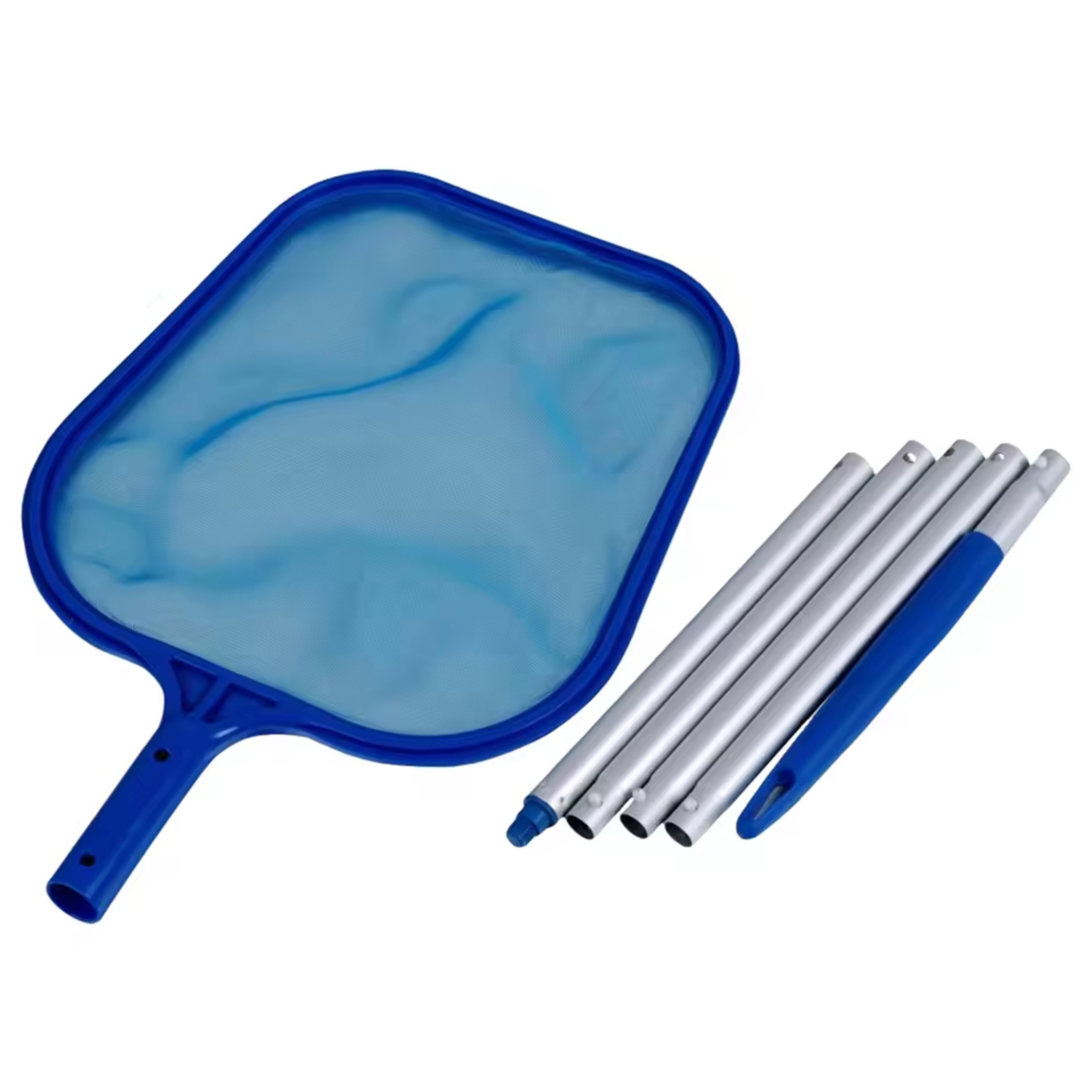 Heavy Duty Pool Leaf Skimmer With Section Aluminum Pole  Fine Mesh Pool Cleaning Net 5