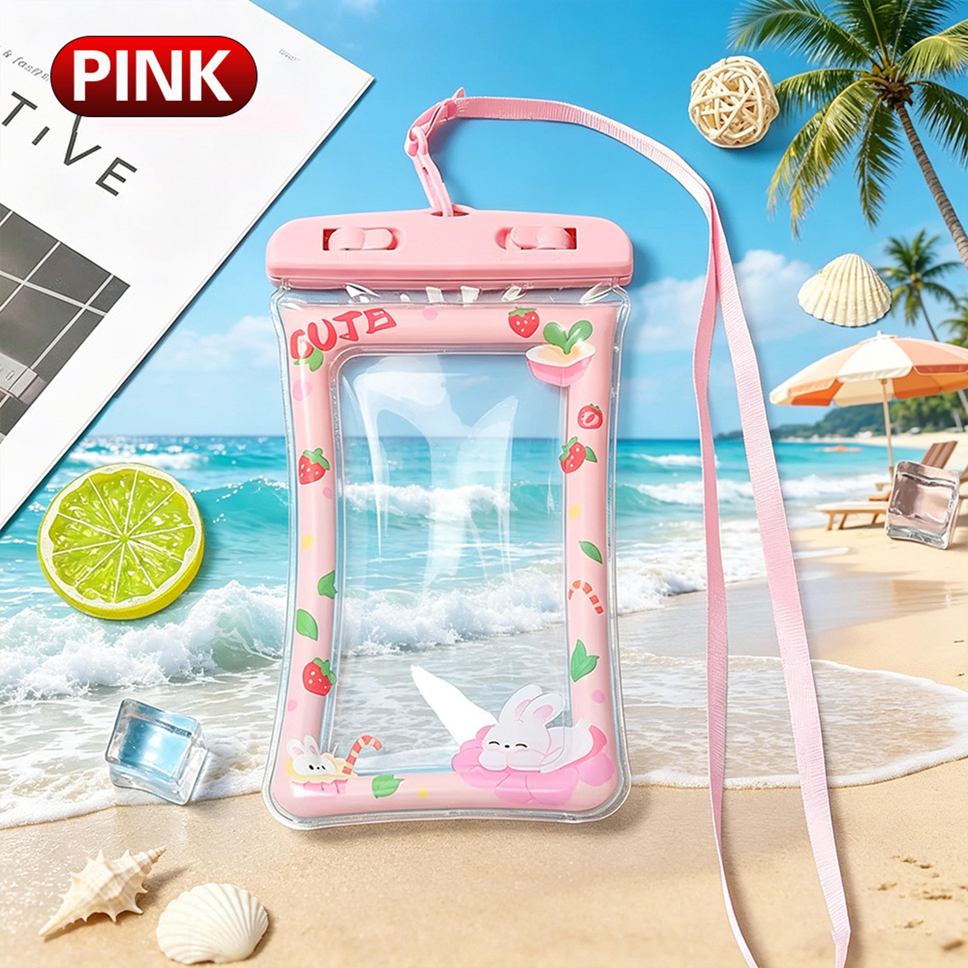 Floating Waterproof Phone Pouch With Touch Screen Dry Bag  Lanyard For Beach Swimming  Snorkeling 4