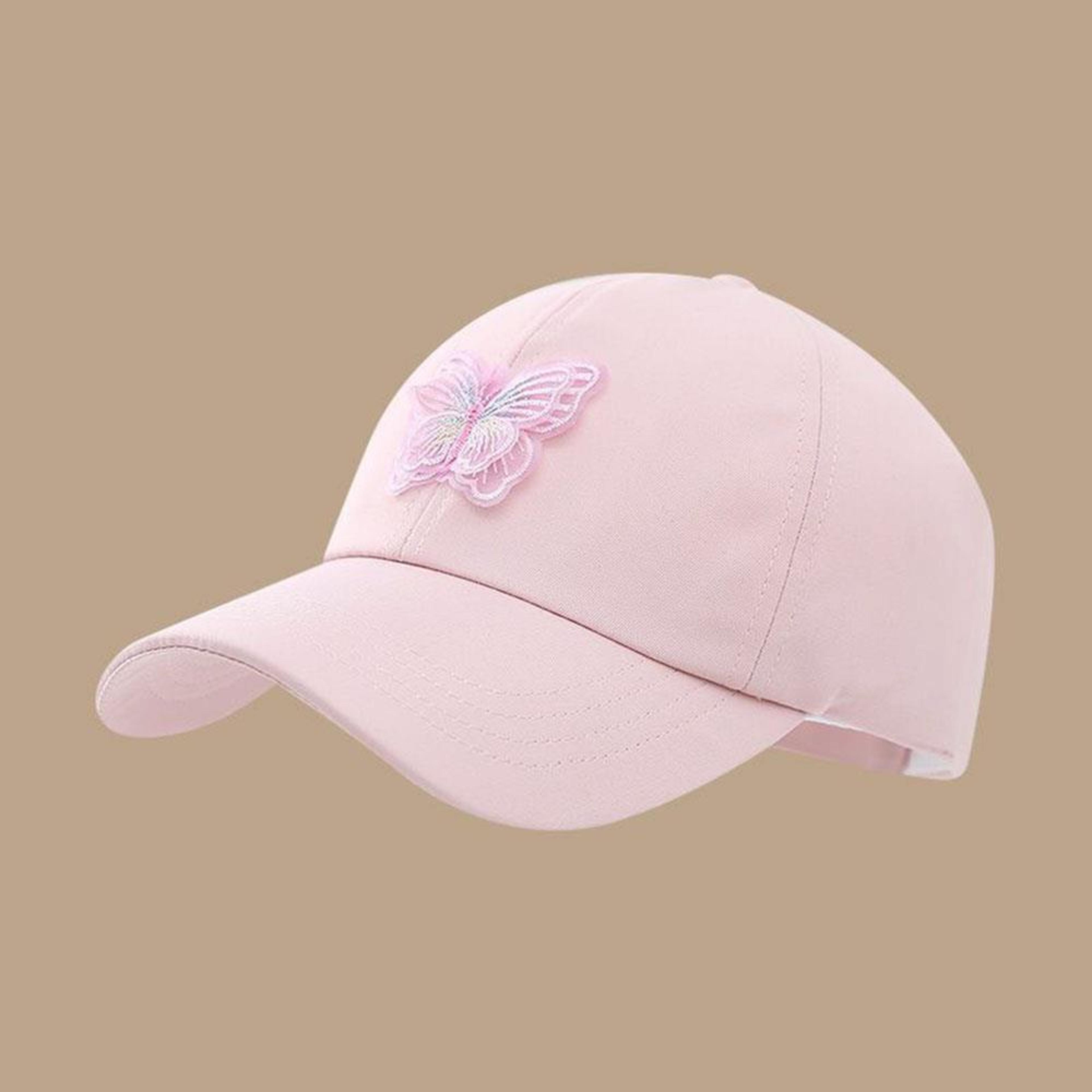 Butterfly Kids Baseball Cap With Ponytail Opening Breathable UV Protection Cap For Outdoor Summer P 3