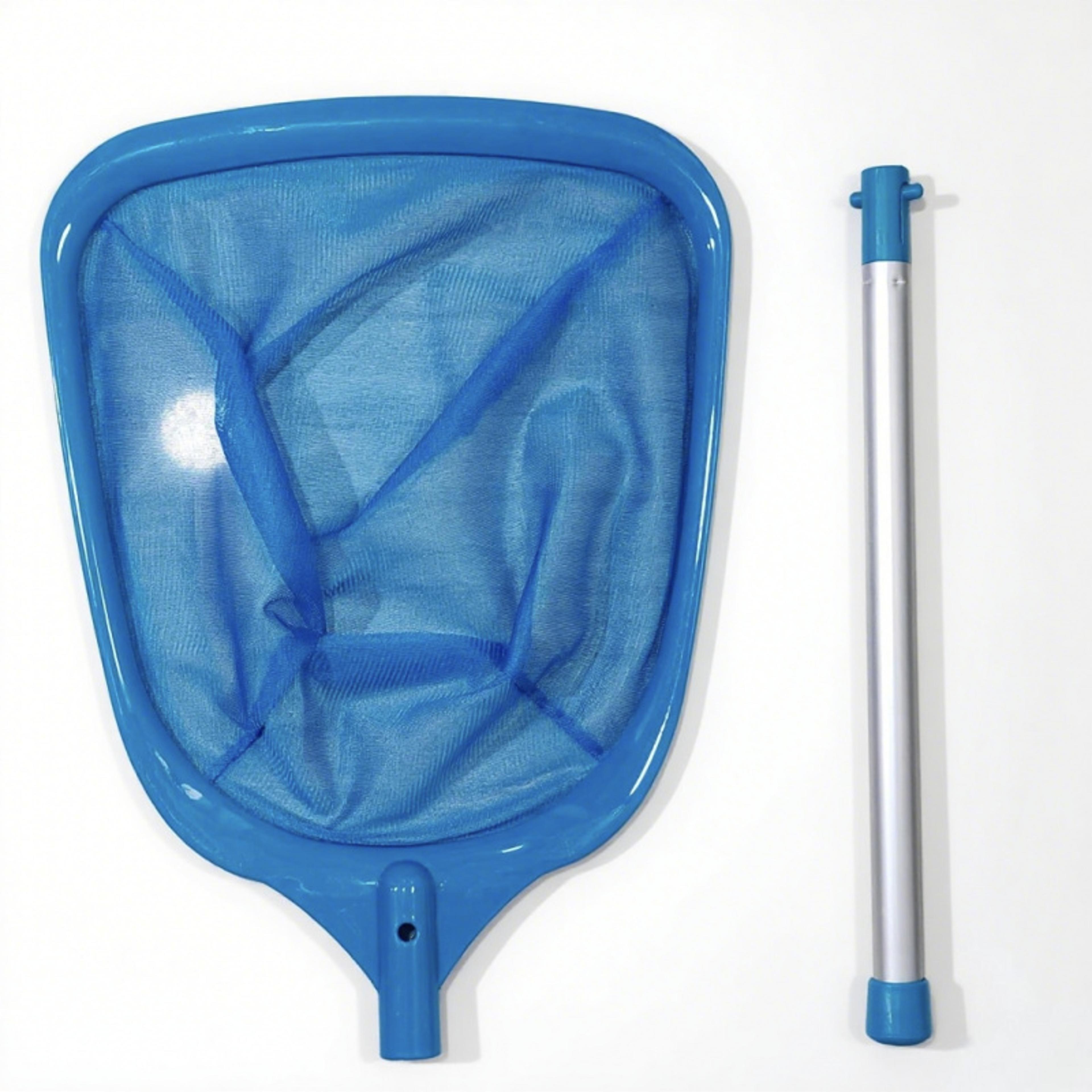 Heavy Duty Pool Leaf Skimmer With Metal Pole Fine Mesh Pool Skimmer Net For Pools Spas  Hot Tubs 2