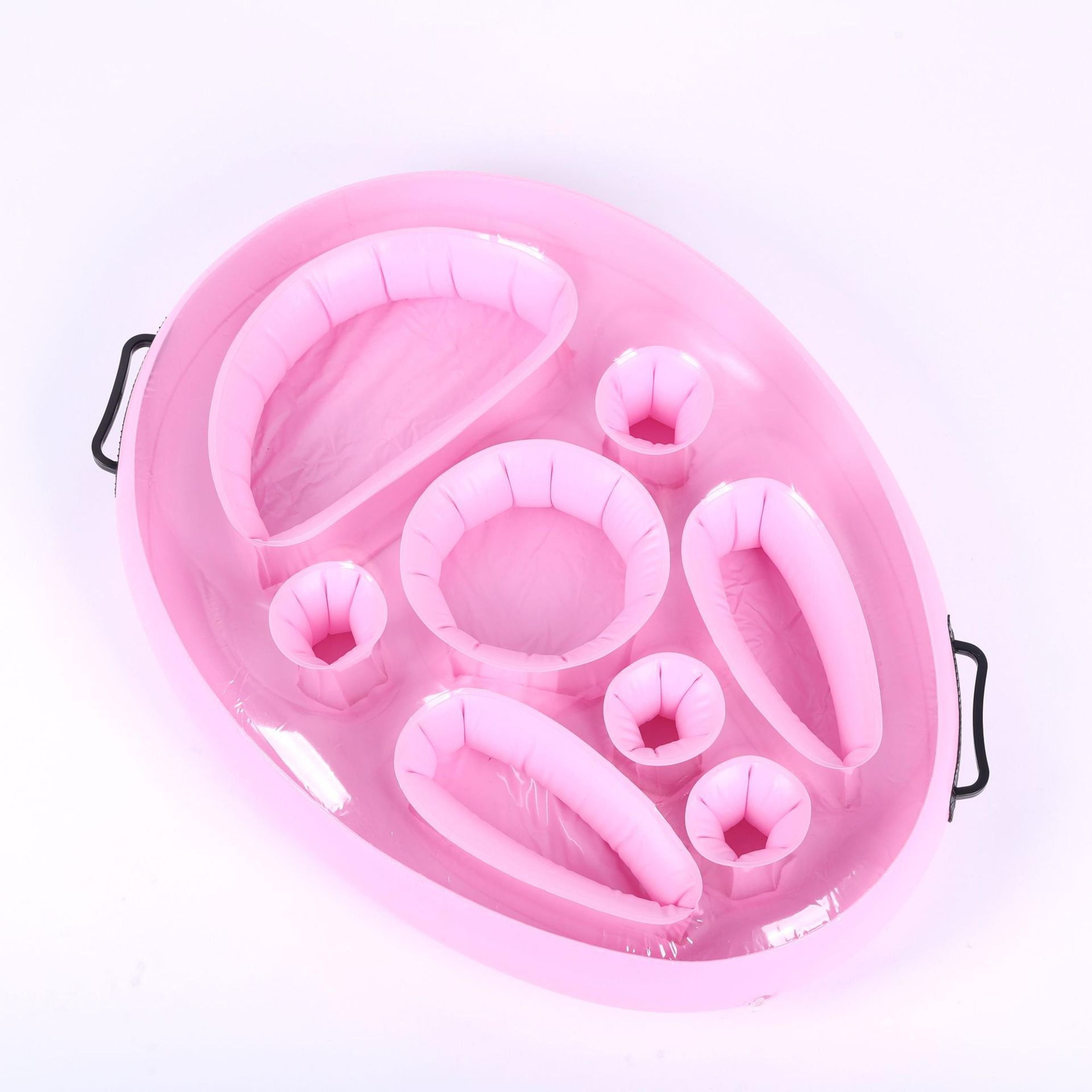 Floating Drink Holder Inflatable Ice Bar Cooler Tray For Pool Parties  Beach Fun 4