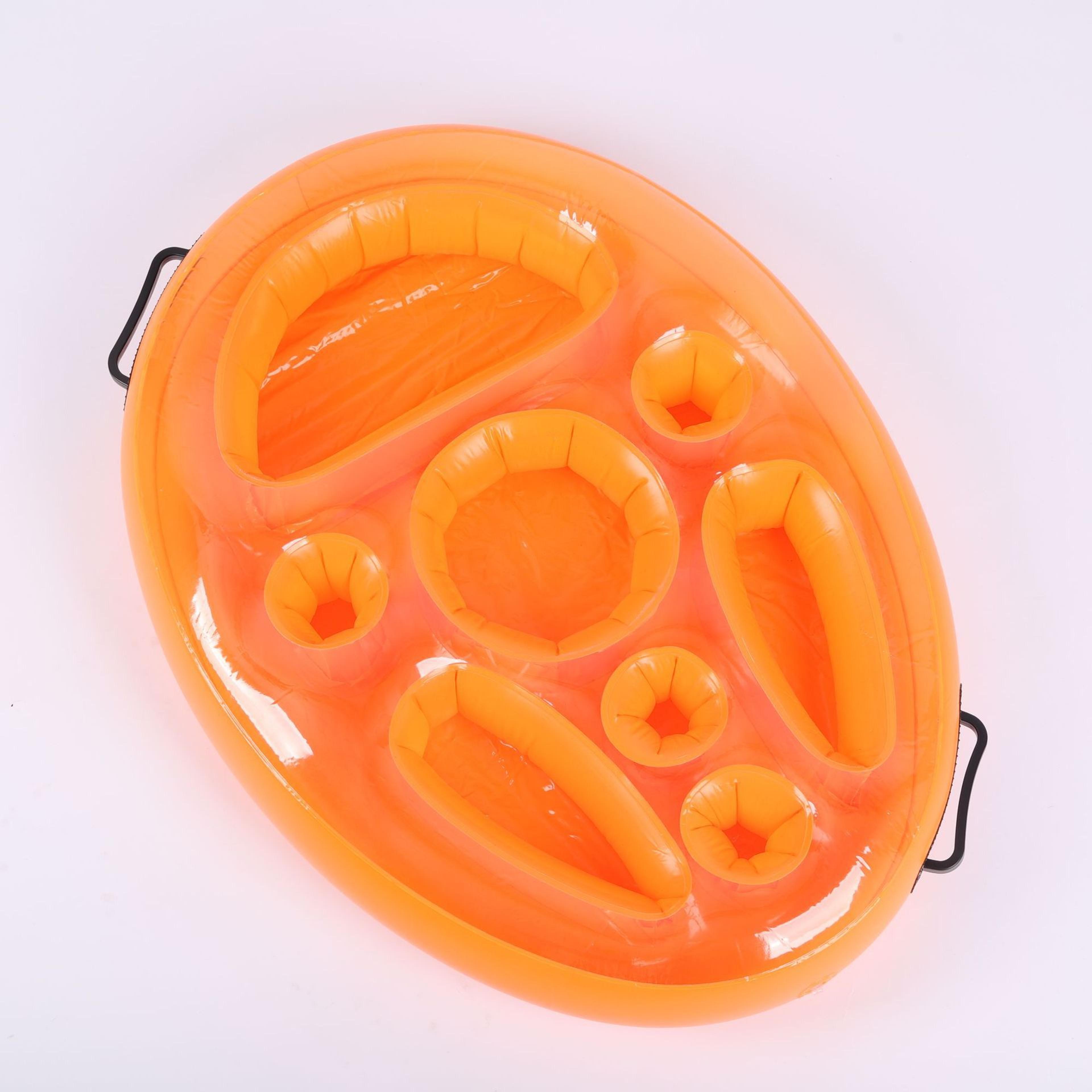 Floating Drink Holder Inflatable Ice Bar Cooler Tray For Pool Parties  Beach Fun 6