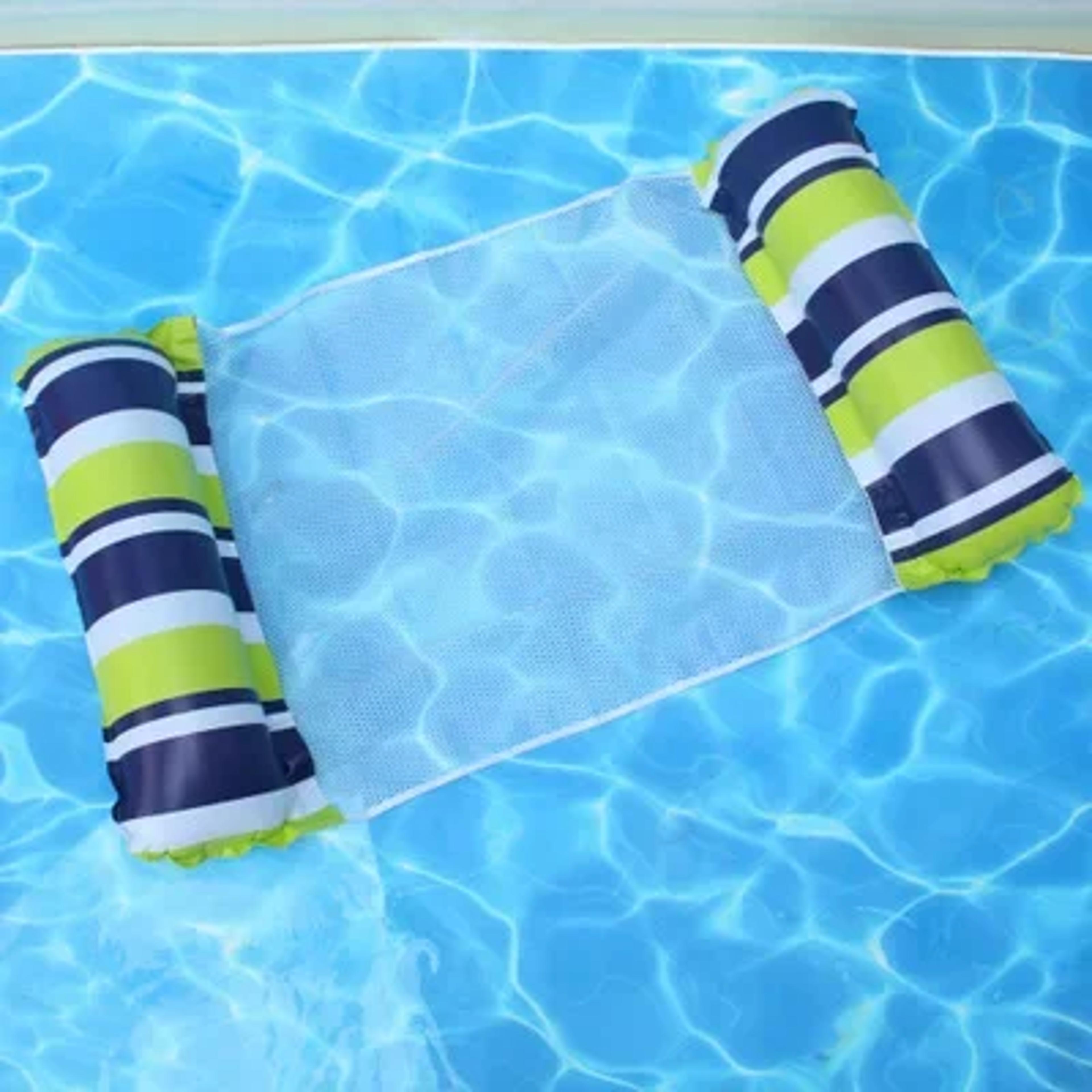 AquaRelax Water Hammock Inflatable Pool Float Recliner For Pool Lake  Beach 0