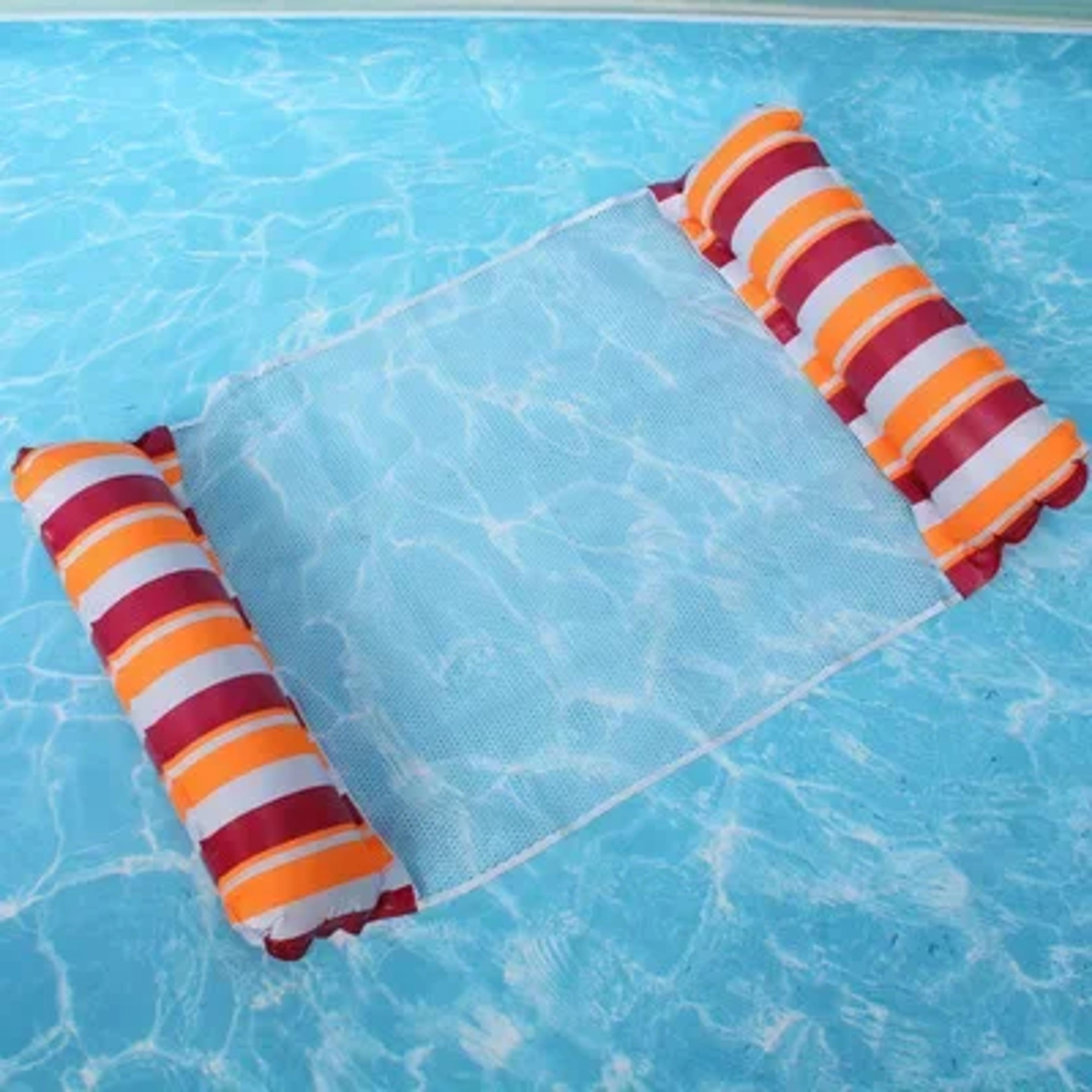 AquaRelax Water Hammock Inflatable Pool Float Recliner For Pool Lake  Beach 1