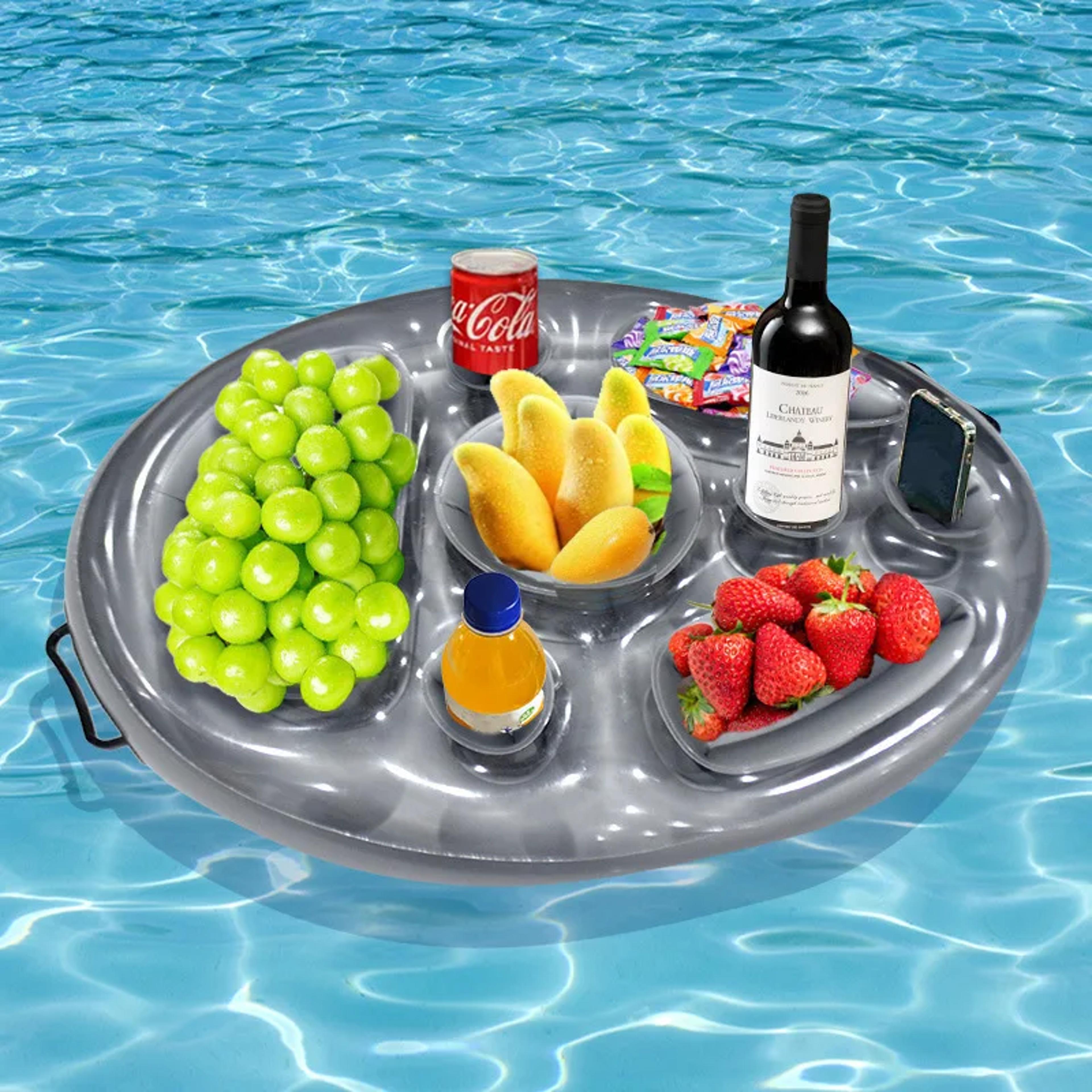 Inflatable Serving Bar Pool Party Cooler Floating Food  Ice Buffet Tray 0