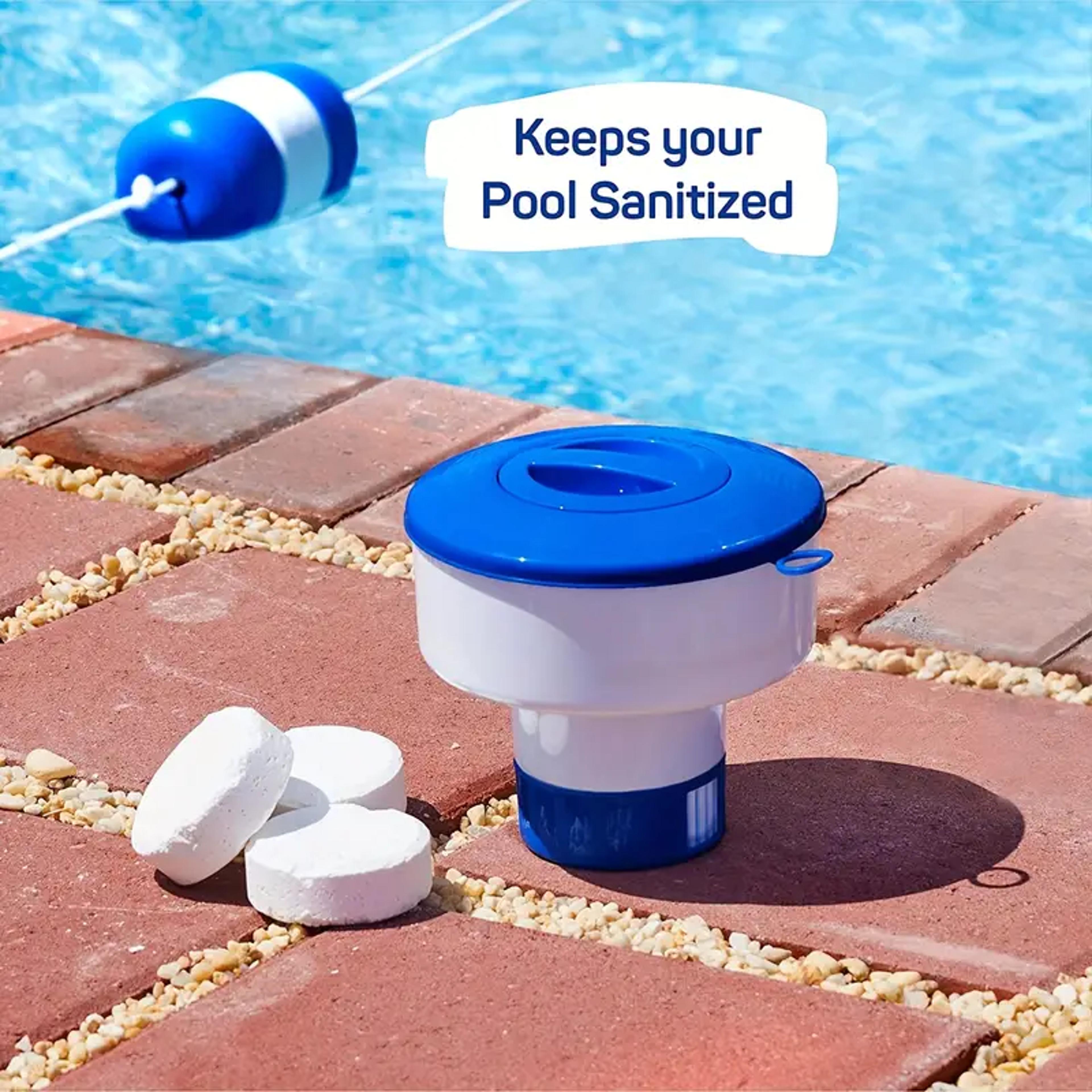 deluxe pool chlorine floater floating chlorine dispenser for chlorine tablets