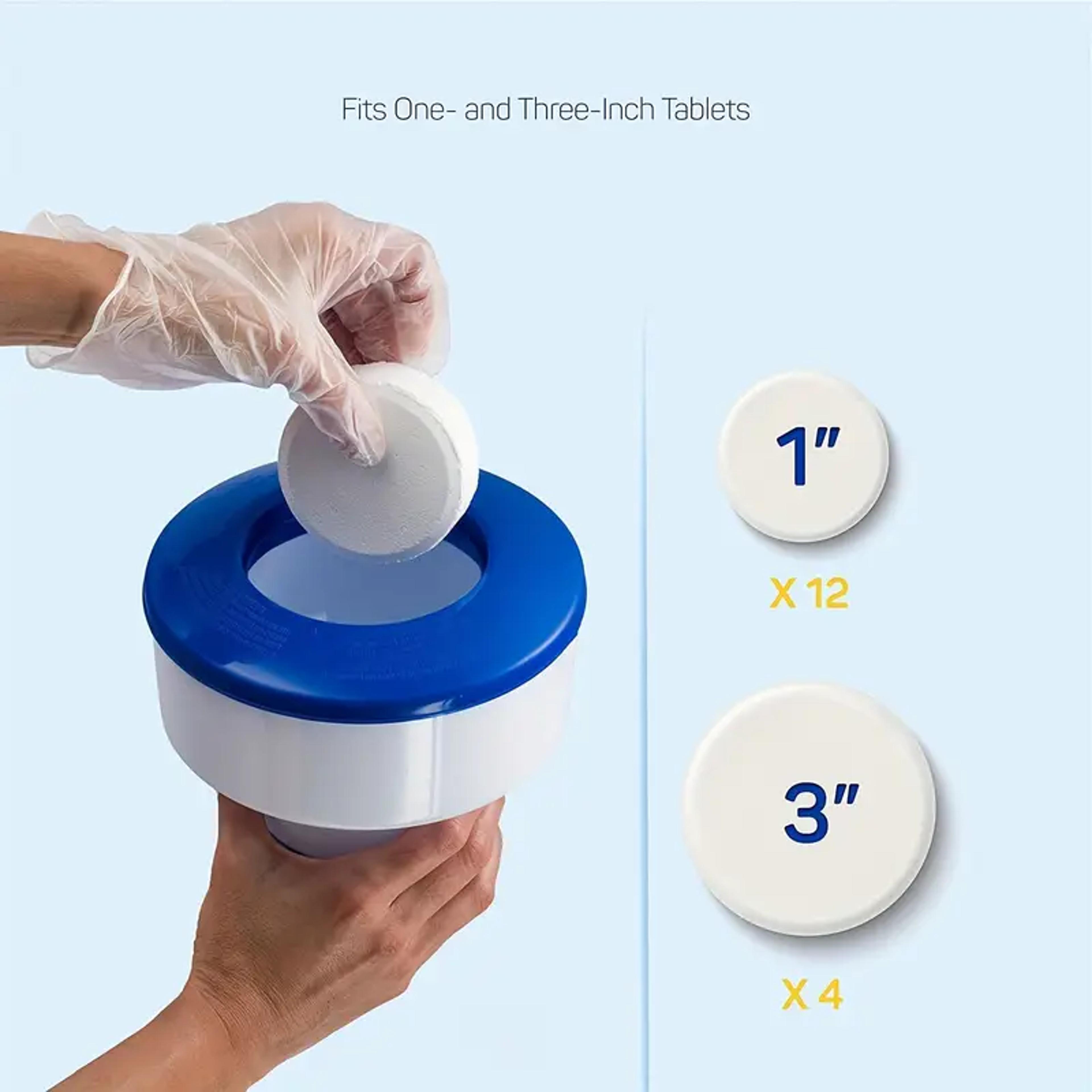 Deluxe Pool Chlorine Floater Floating Chlorine Dispenser For Chlorine Tablets 3