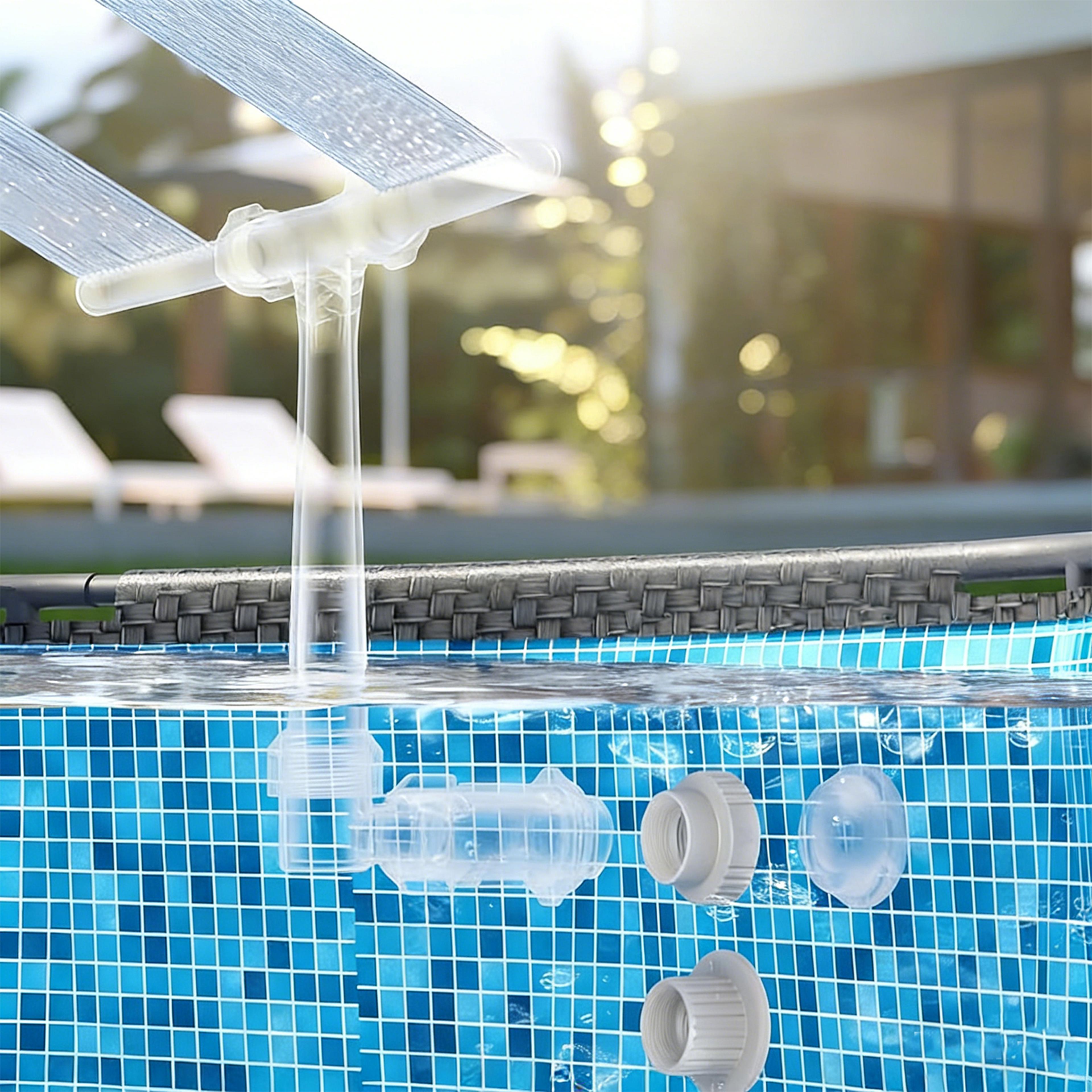 pool fountain adapter set abs pool fountain connector for above ground pools