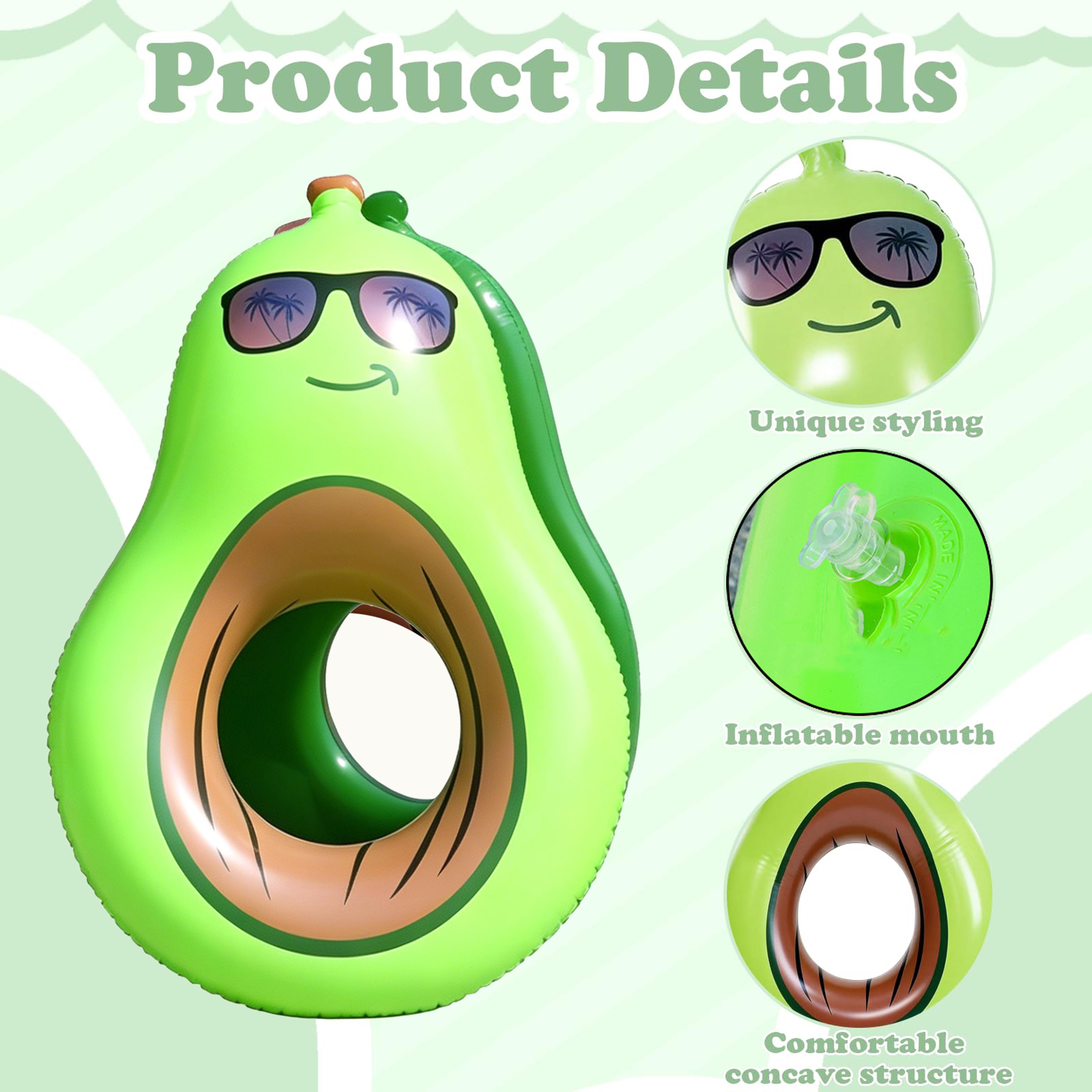 Avocado Inflatable Pool Float Pool Lounger Chair For Beach Lake  Summer Water Fun 2