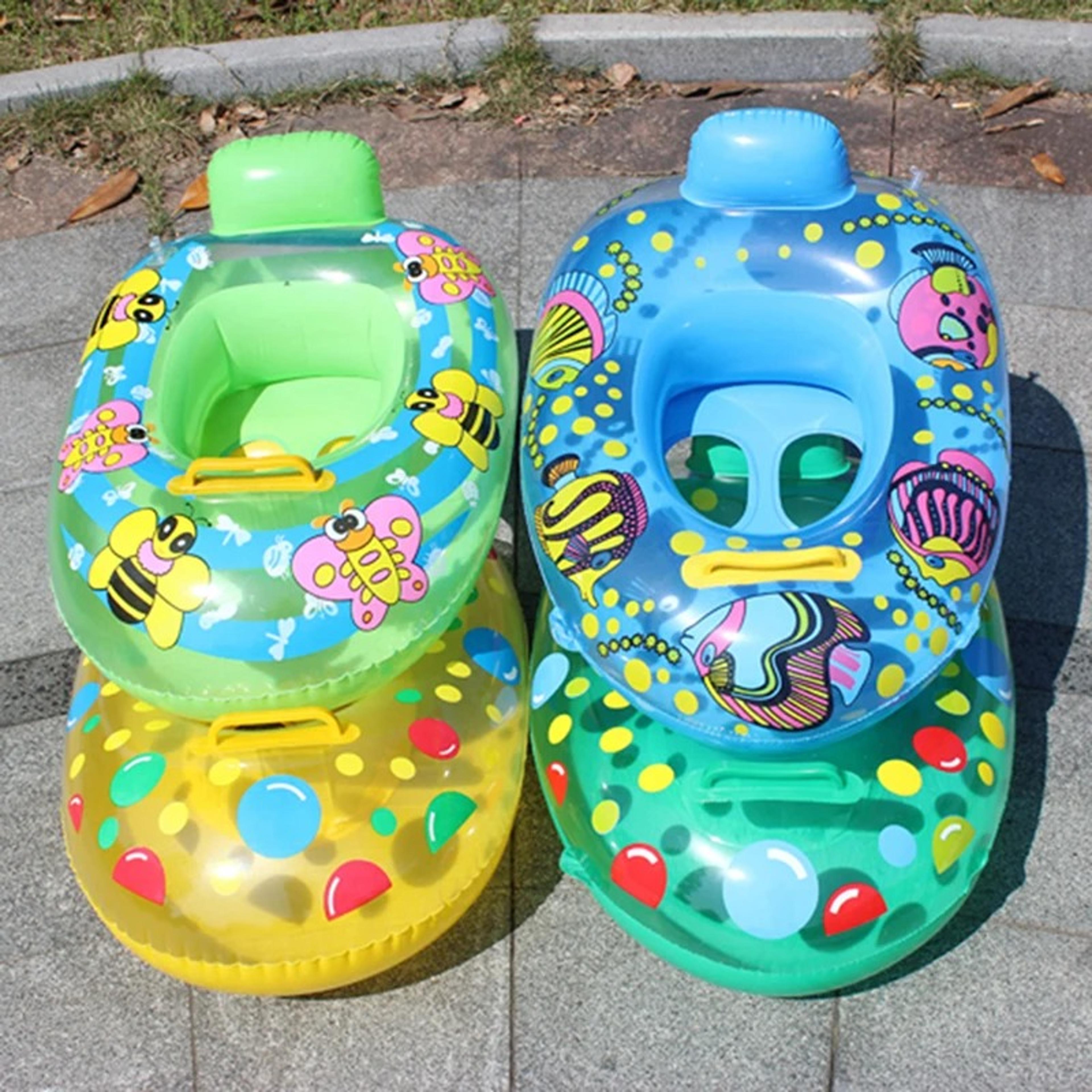 safesplash baby swim float inflatable baby swimming ring for pool and beach fun