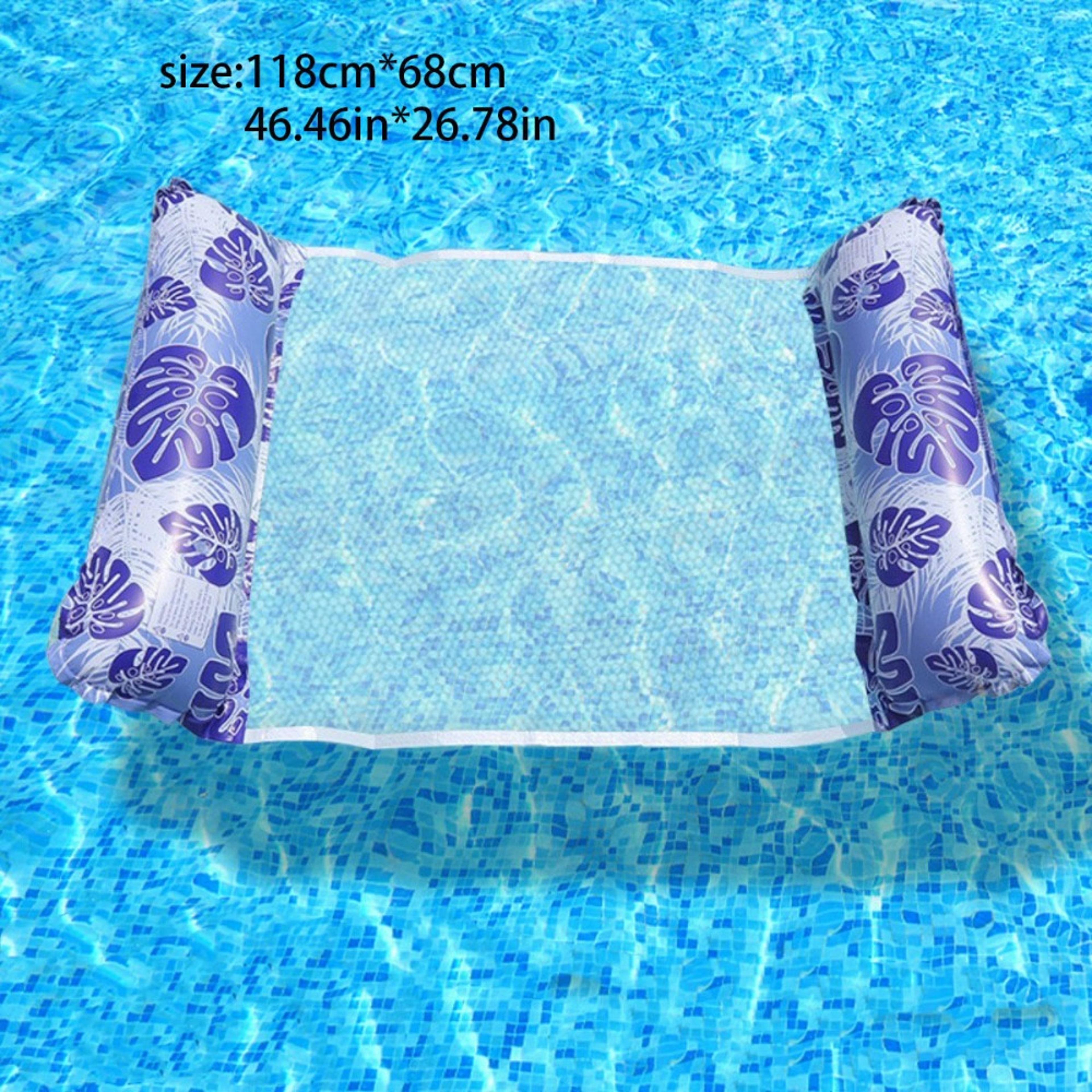 Versatile Inflatable Pool Hammock Foldable Pool Float For Adults Water Hammock Lounger 4