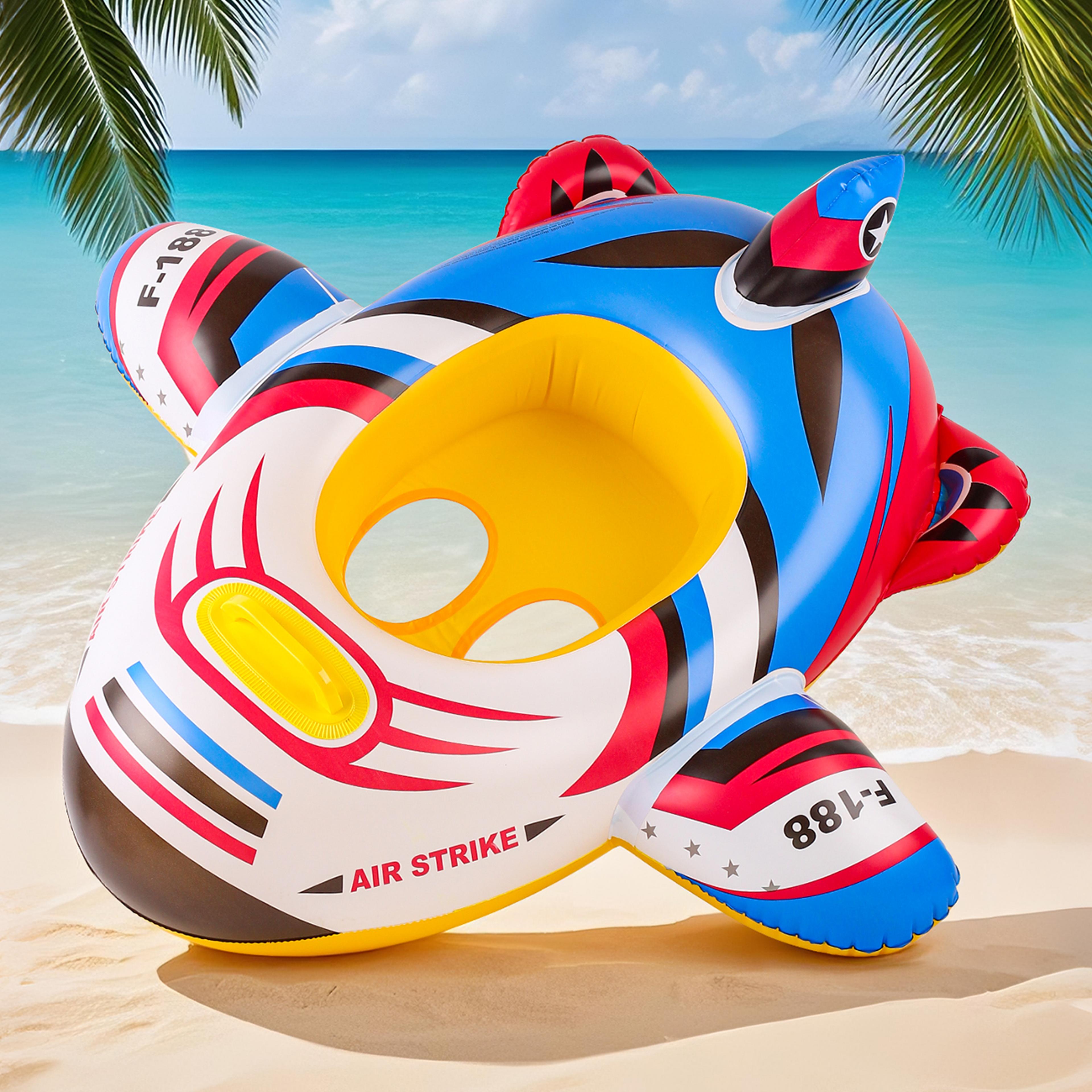 Toddler Pool Float With Seat Inflatable Swim Ring Ride On Car Boat For Kids 0