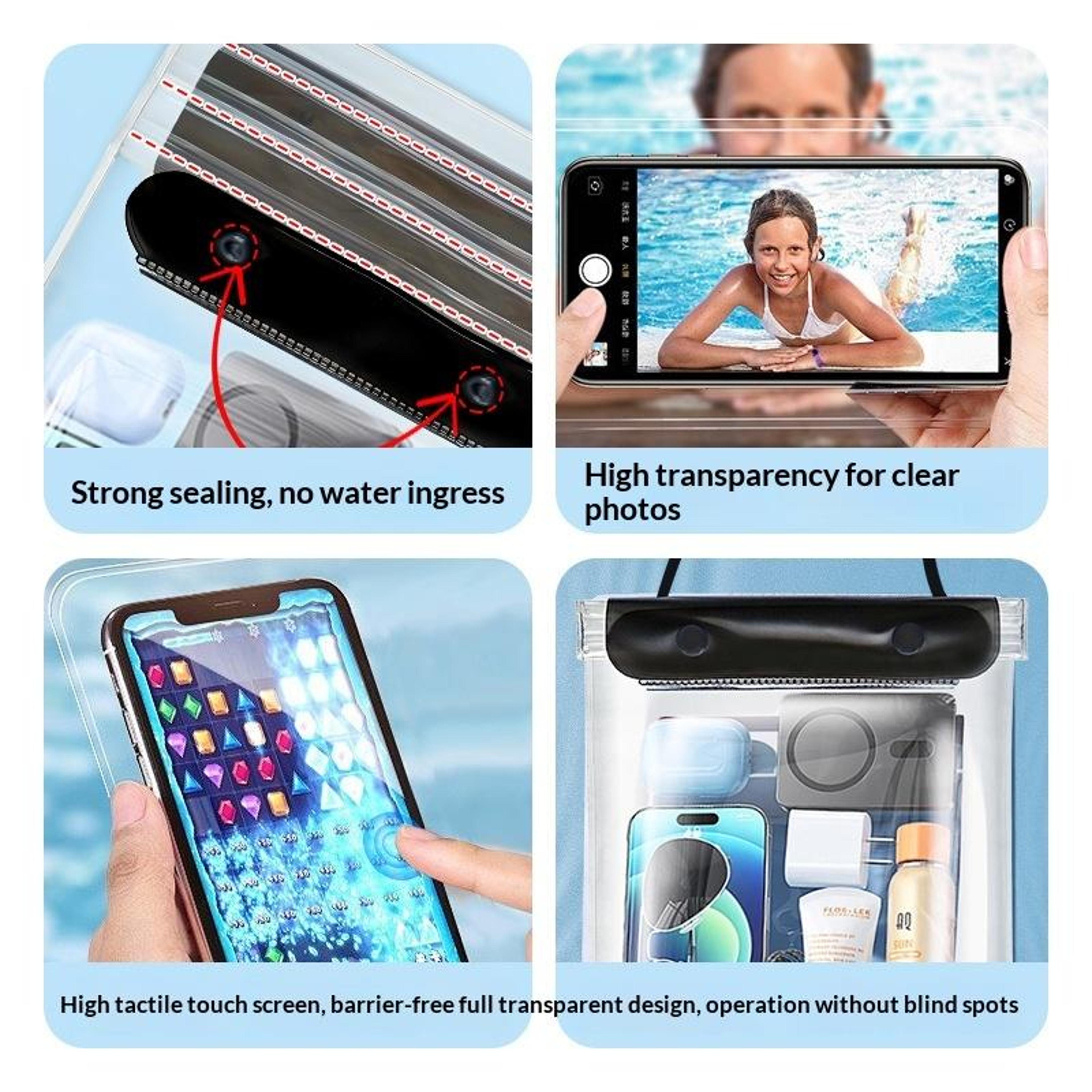 AdventureGuard Waterproof Tablet Pouch Large Capacity Dry Bag For Travel Beach  Swimming 2