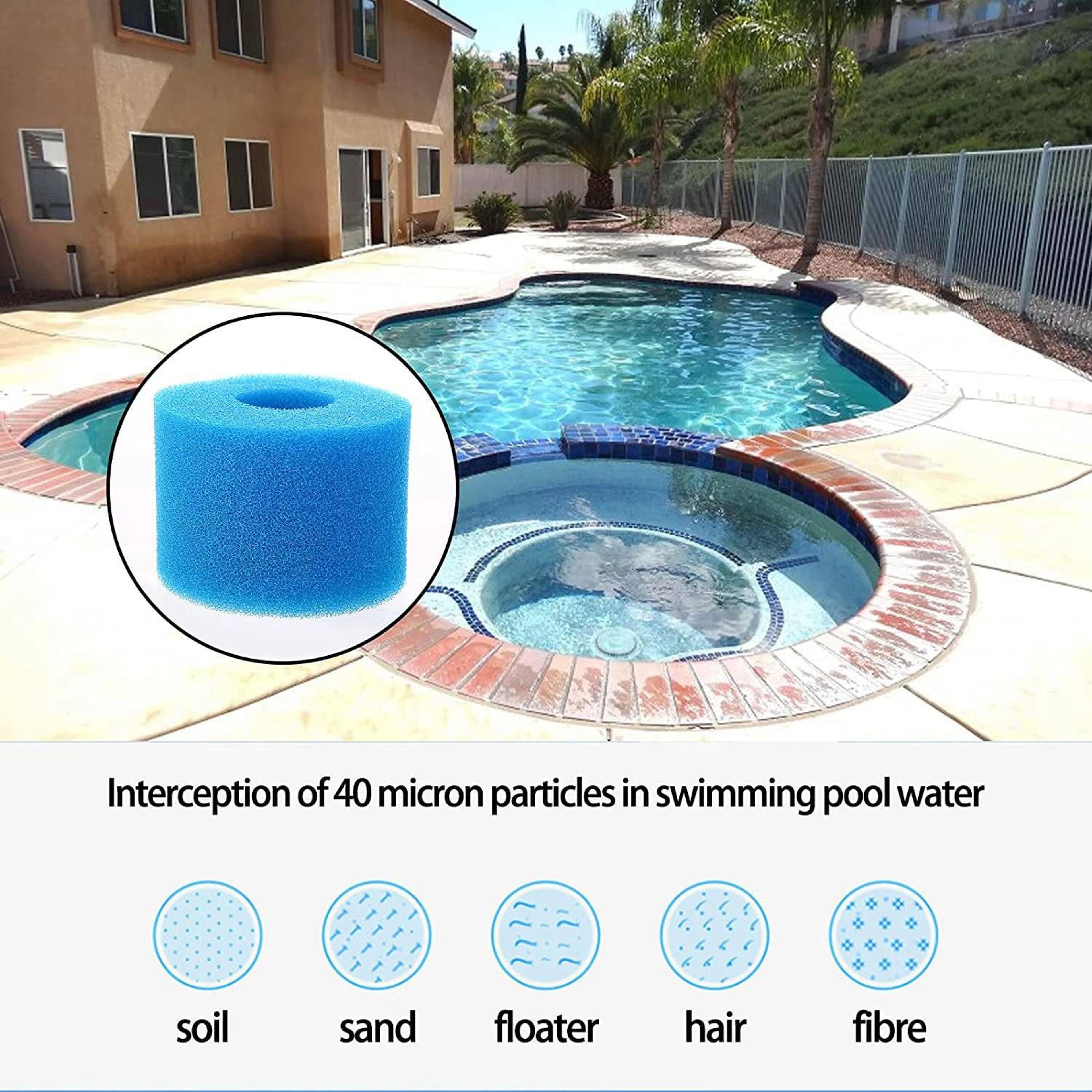 Hot Tub Filter Reusable Foam Filter Set For PureSpa Washable Spa Replacement 4