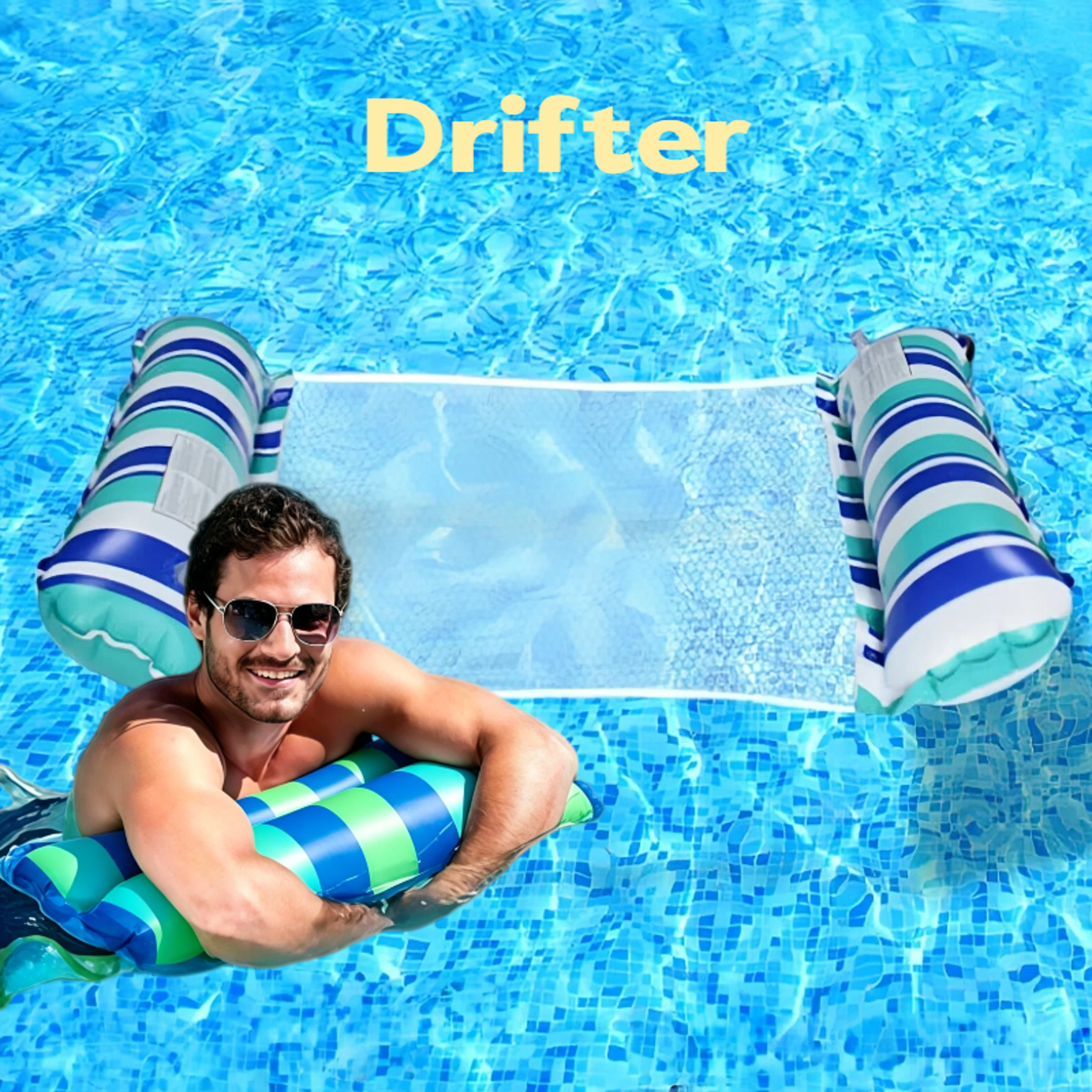 Inflatable Water Hammock Pool Float Lounger Chair For Adults  Kids 2
