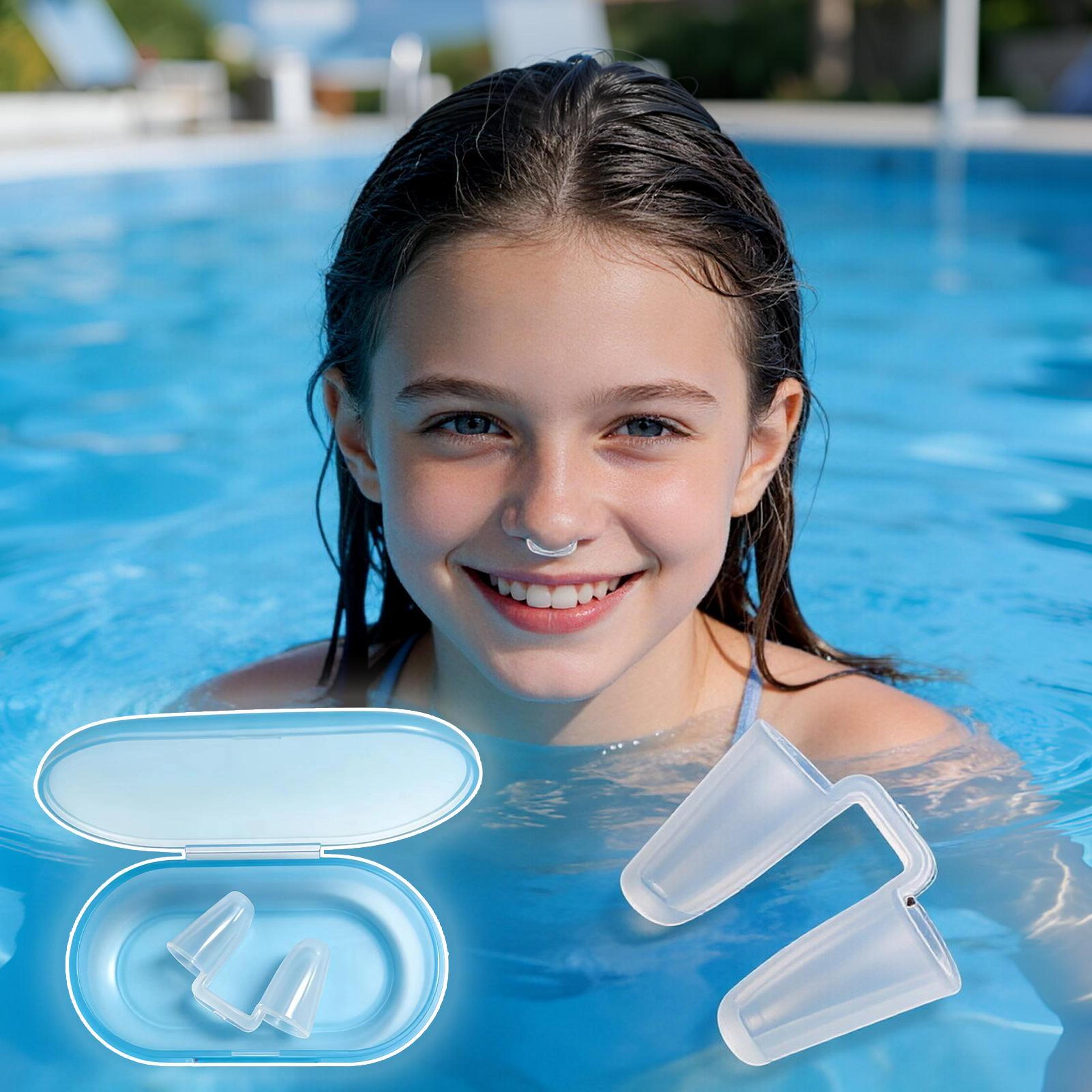 leakproof silicone swimming nose clip for snorkeling & pool training