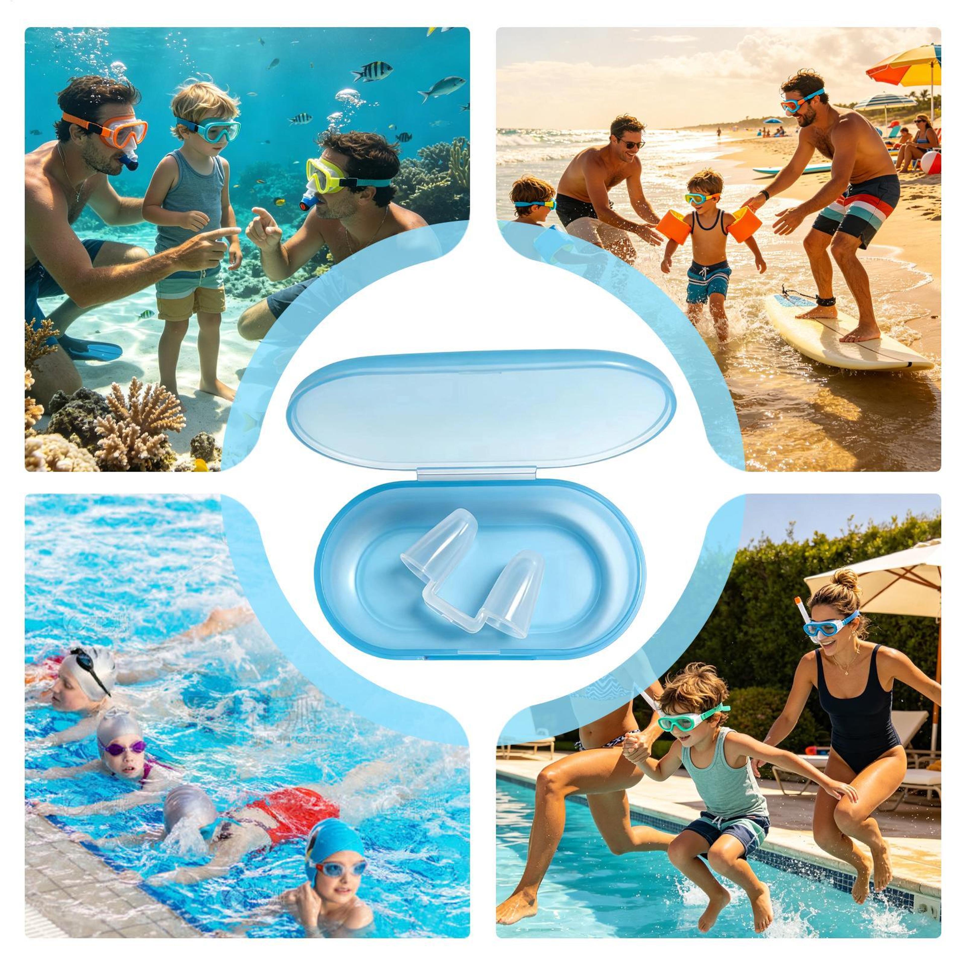 Leakproof Silicone Swimming Nose Clip For Snorkeling  Pool Training 3