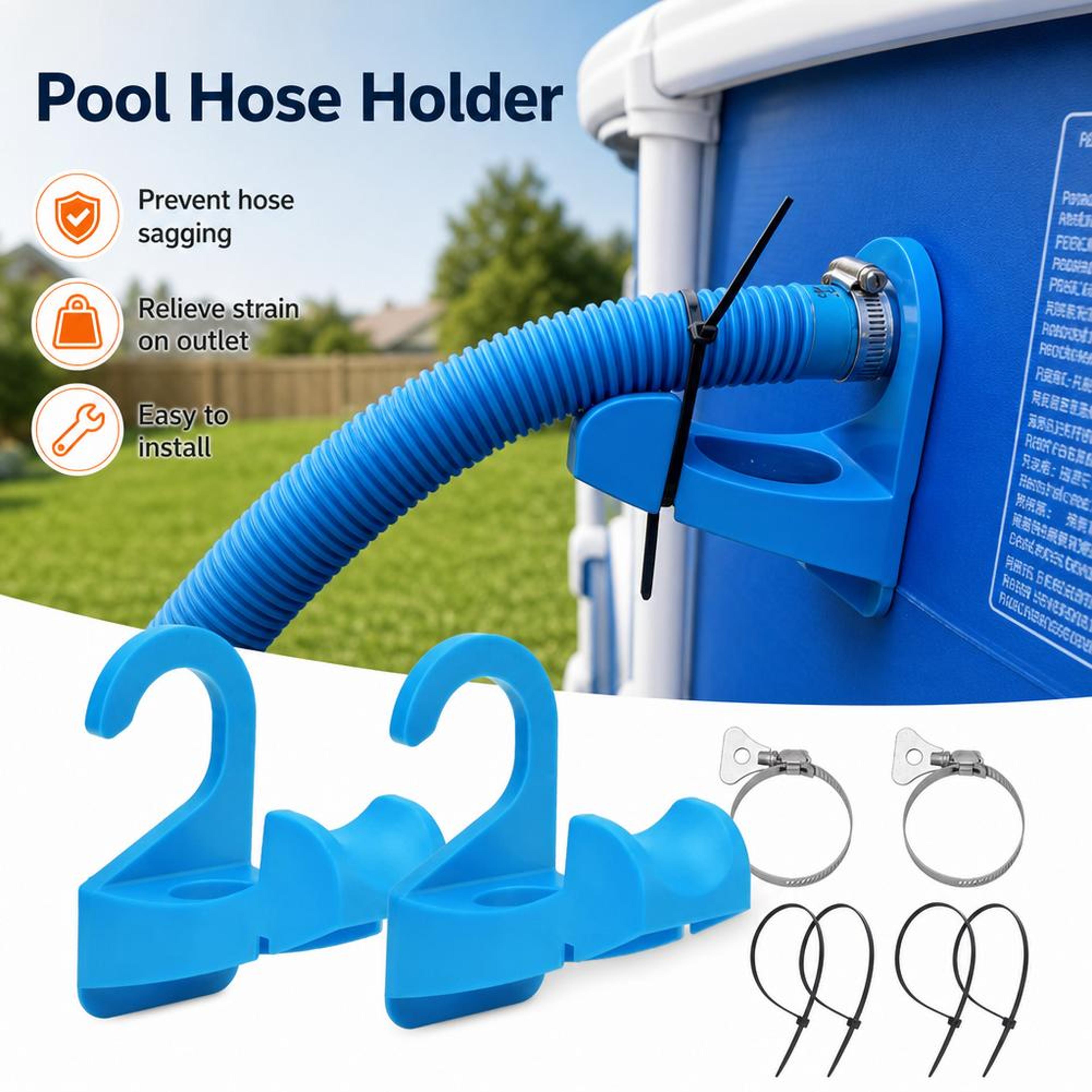 Pool Hose Support Bracket For Intex Above Ground Pools Durable Pool Pipe Holder Mount 1