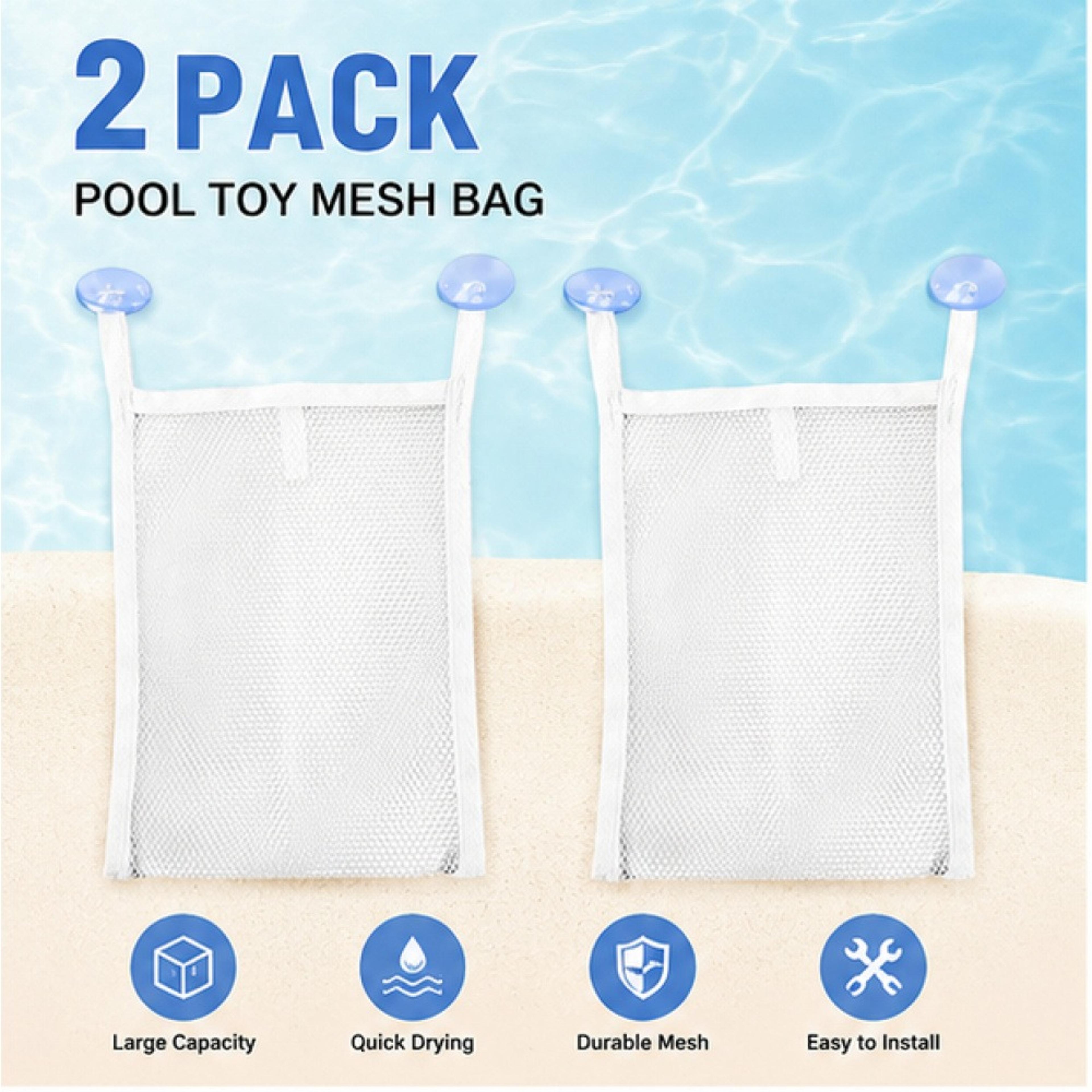 Pool Toy Storage Mesh Bags For Above Ground Pool Storage  Pool Float Organization 5
